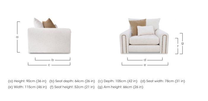 Retreat Fabric Armchair in  on Furniture Village
