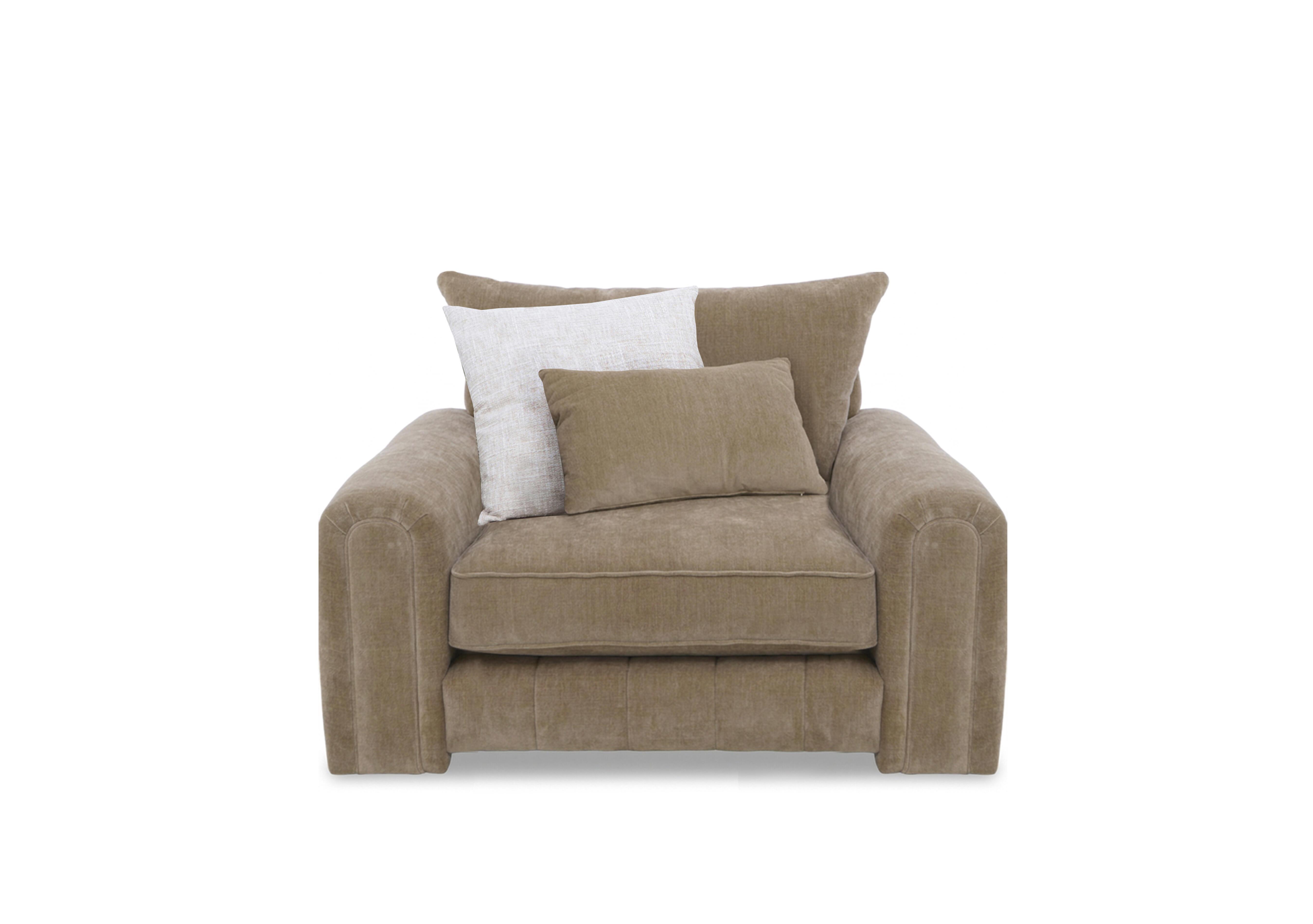 Retreat Fabric Armchair in Aston Caramel on Furniture Village