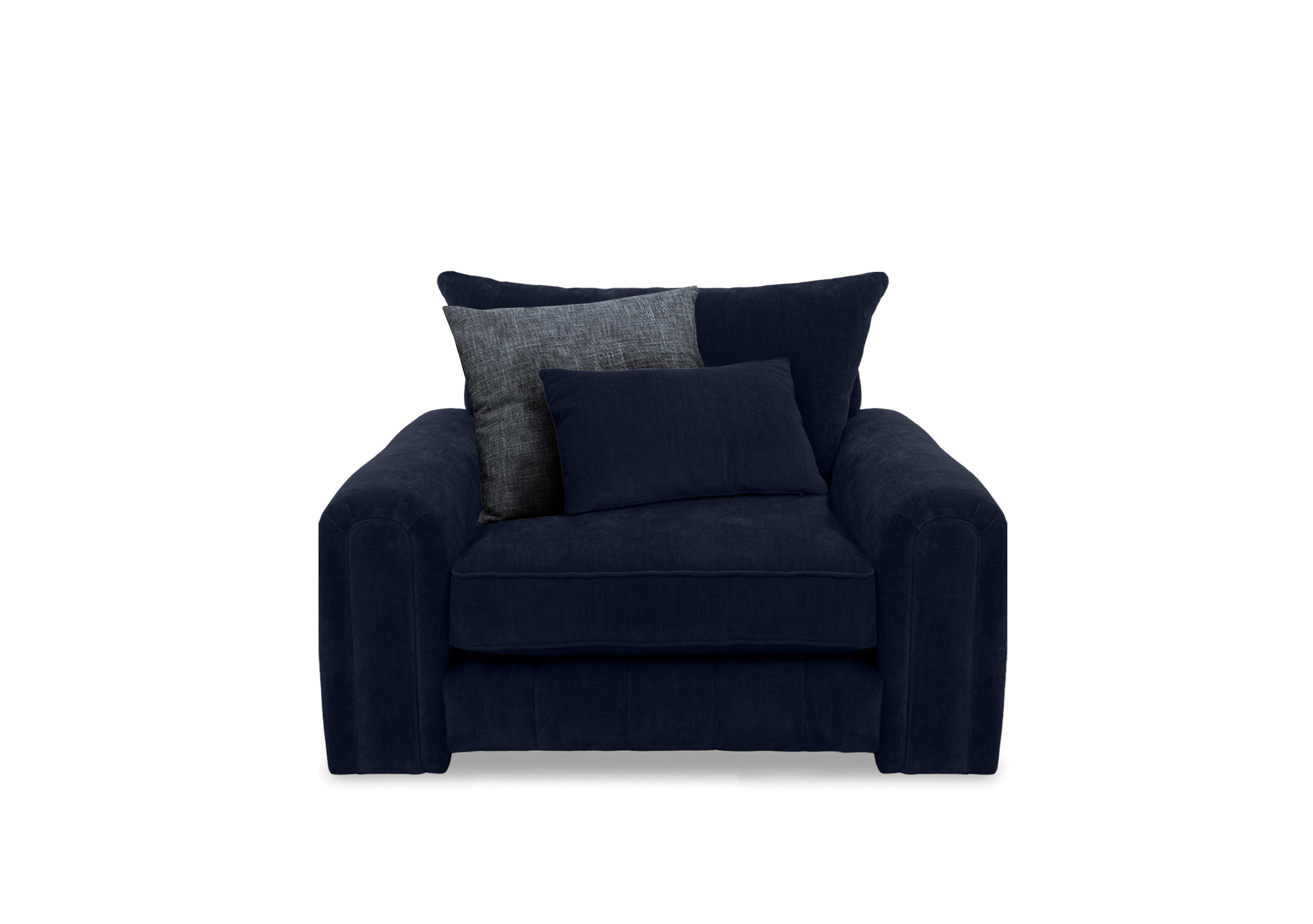 Retreat Fabric Armchair in Aston Navy on Furniture Village