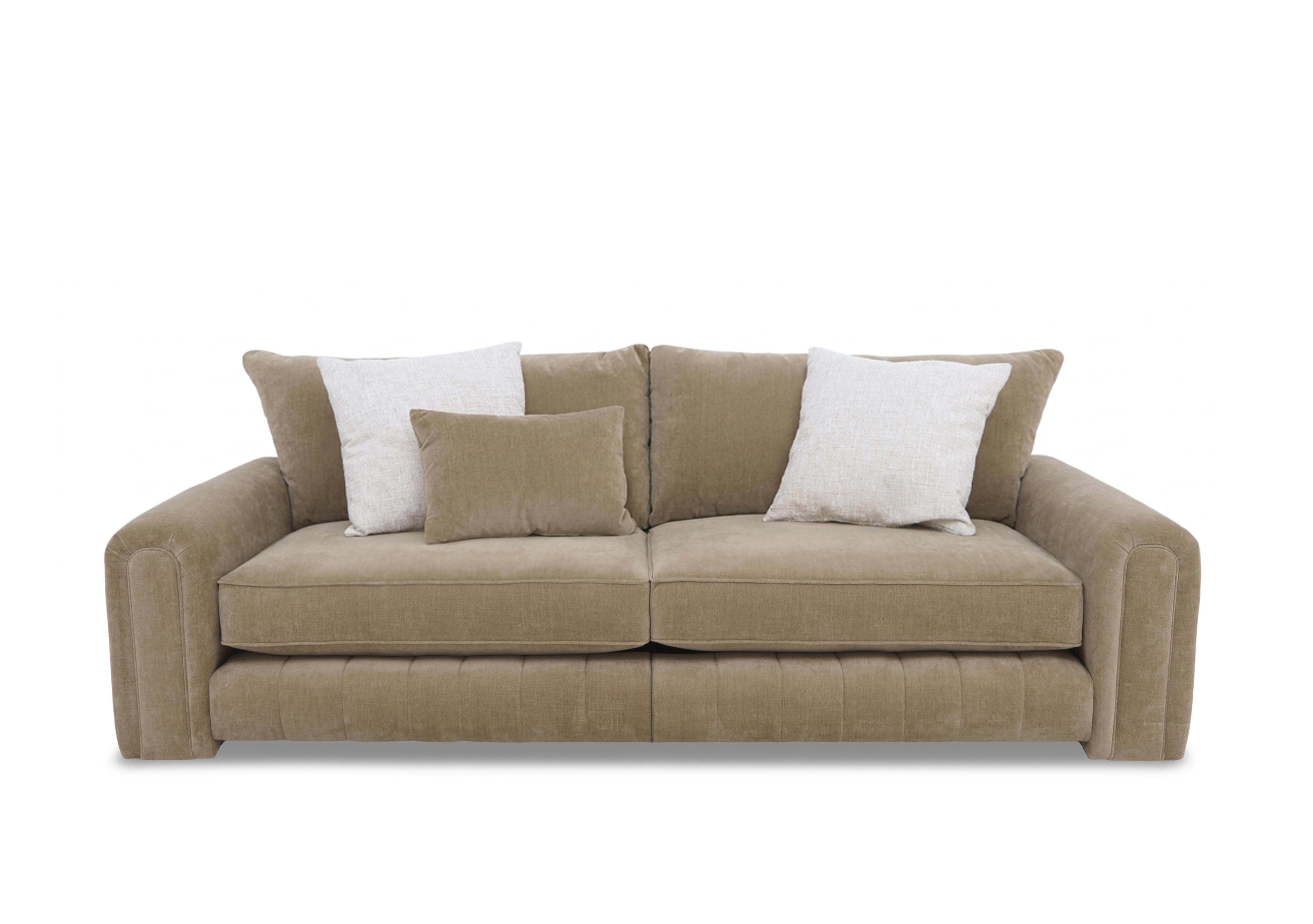 Retreat 4 Seater Fabric Sofa with Split Frame in Aston Caramel on Furniture Village