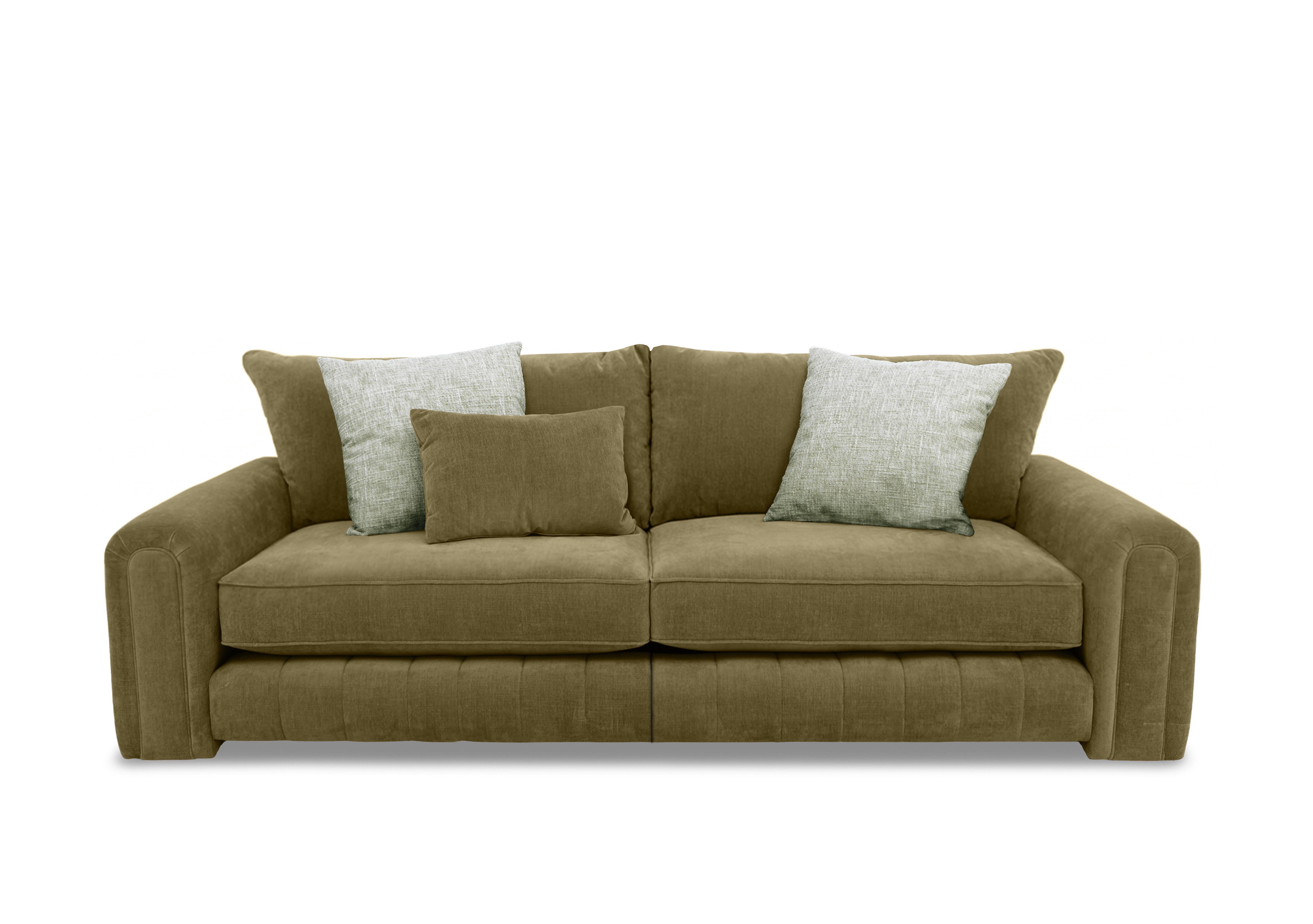 Retreat 4 Seater Fabric Sofa with Split Frame in Aston Sage on Furniture Village