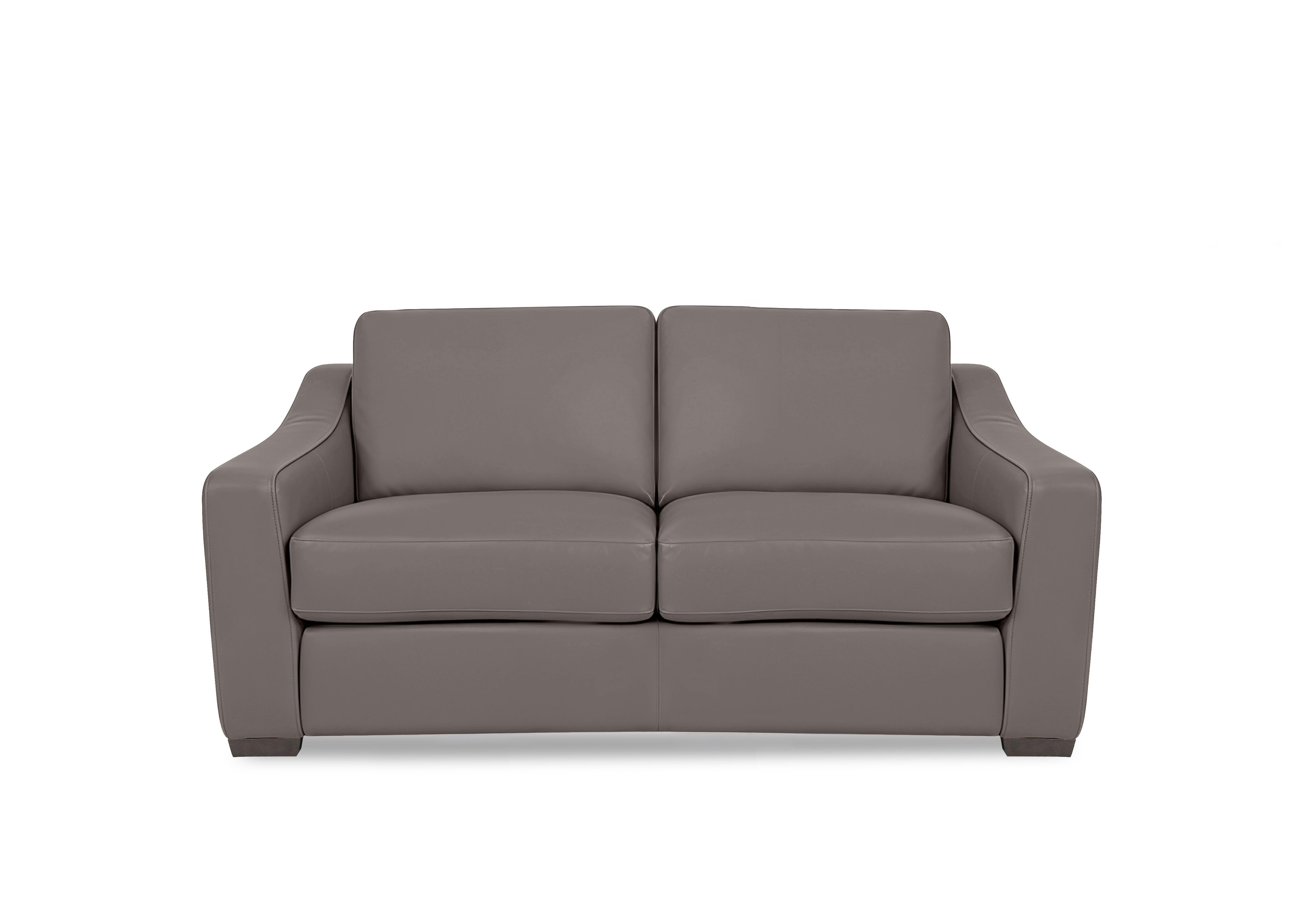 Nap 2 Seater Leather Sofa Bed in Nw-042e Elephant on Furniture Village