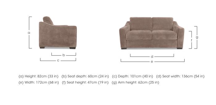 Nap 2 Seater Fabric Sofa in  on Furniture Village