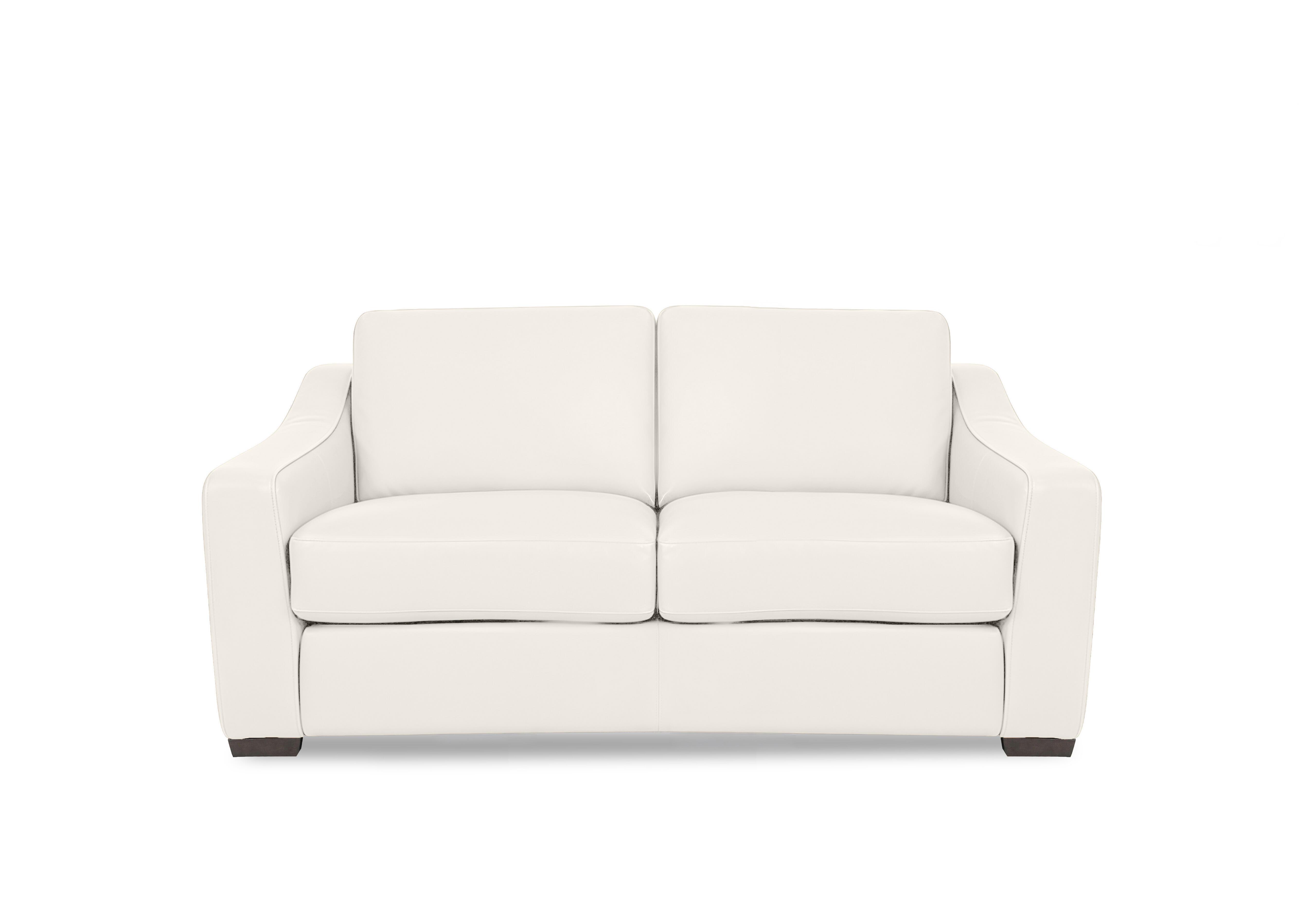 Nap 2 Seater Leather Sofa in Nw-420e Star White on Furniture Village
