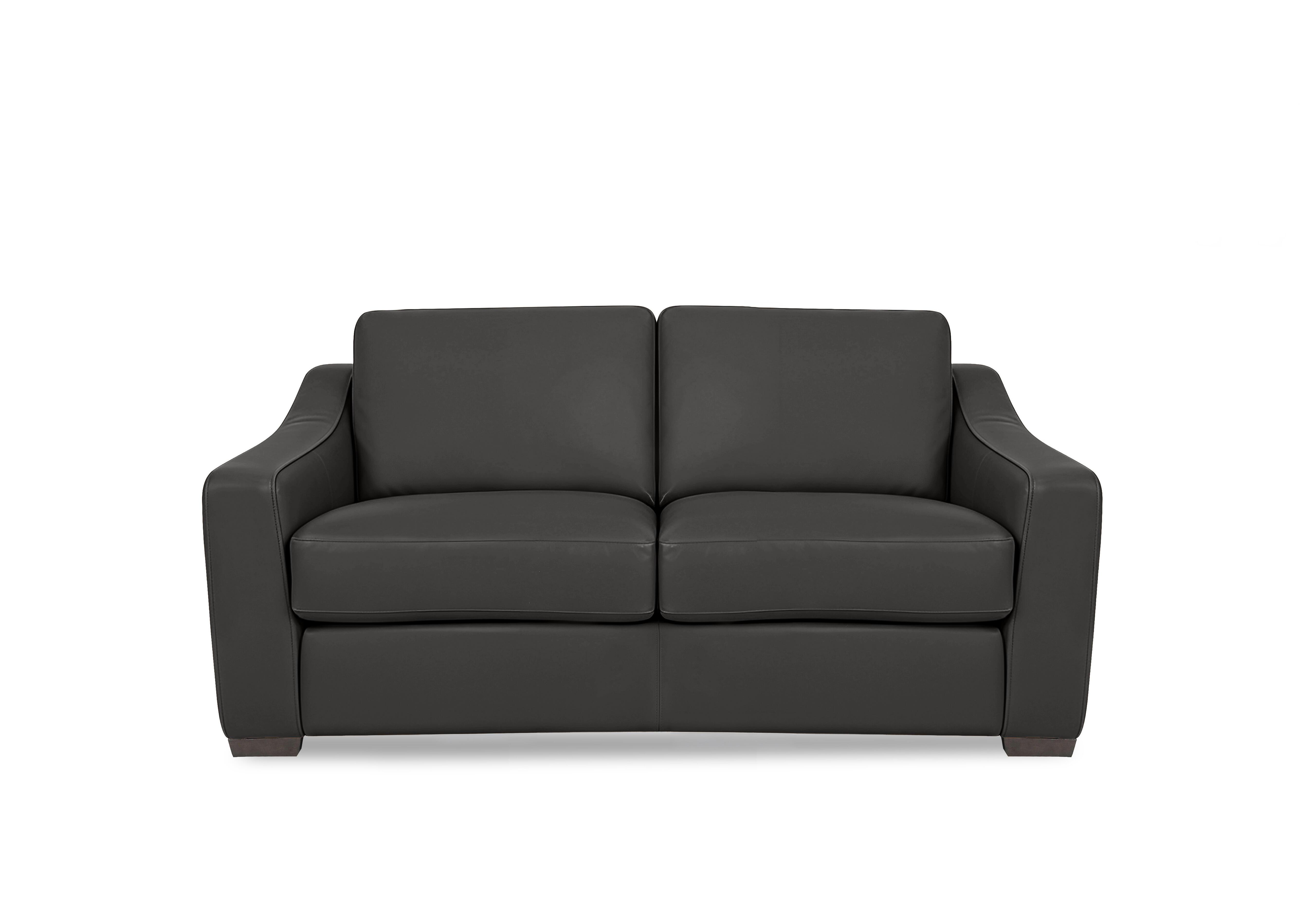 Nap 2 Seater Leather Sofa in Nw-517e Shale Grey on Furniture Village