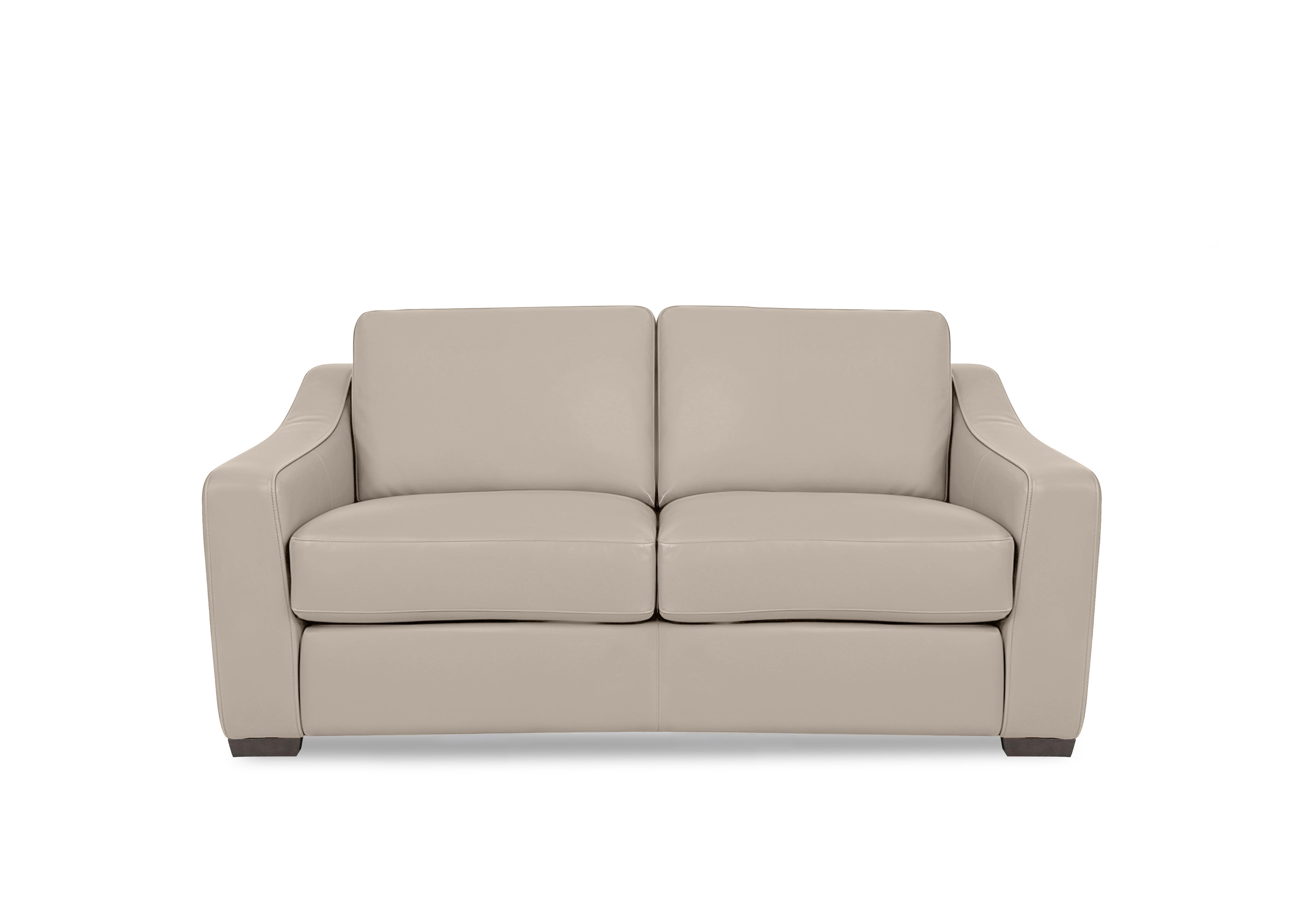 Nap 2 Seater Leather Sofa in Nw-946b Feather Grey on Furniture Village