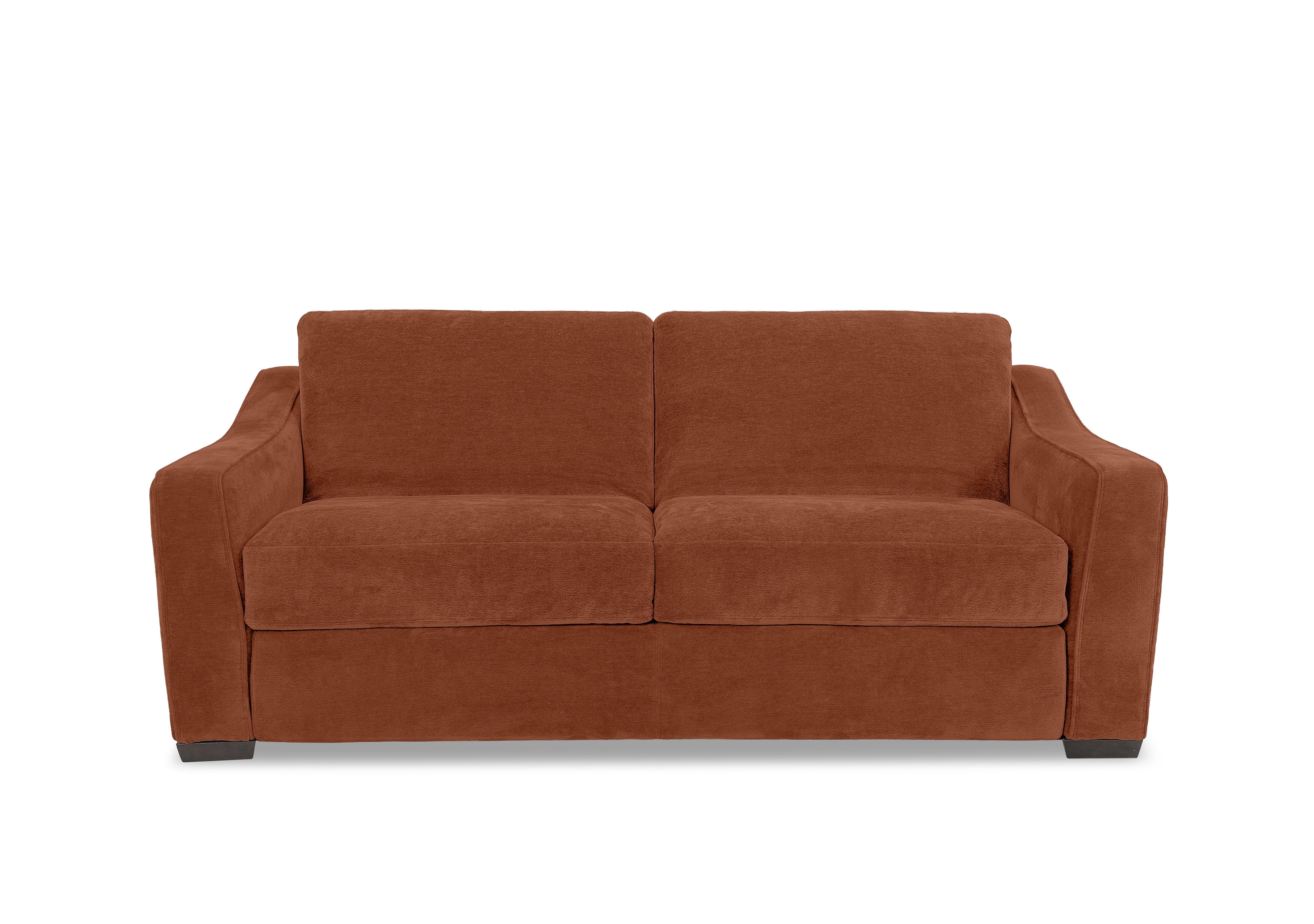 Nap 3 Seater Fabric Sofa Bed in Fab-Dab-R13 Rust on Furniture Village