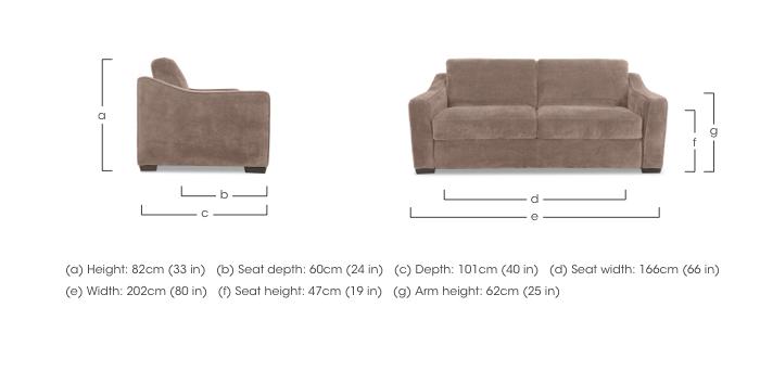 Nap 3 Seater Fabric Sofa in  on Furniture Village