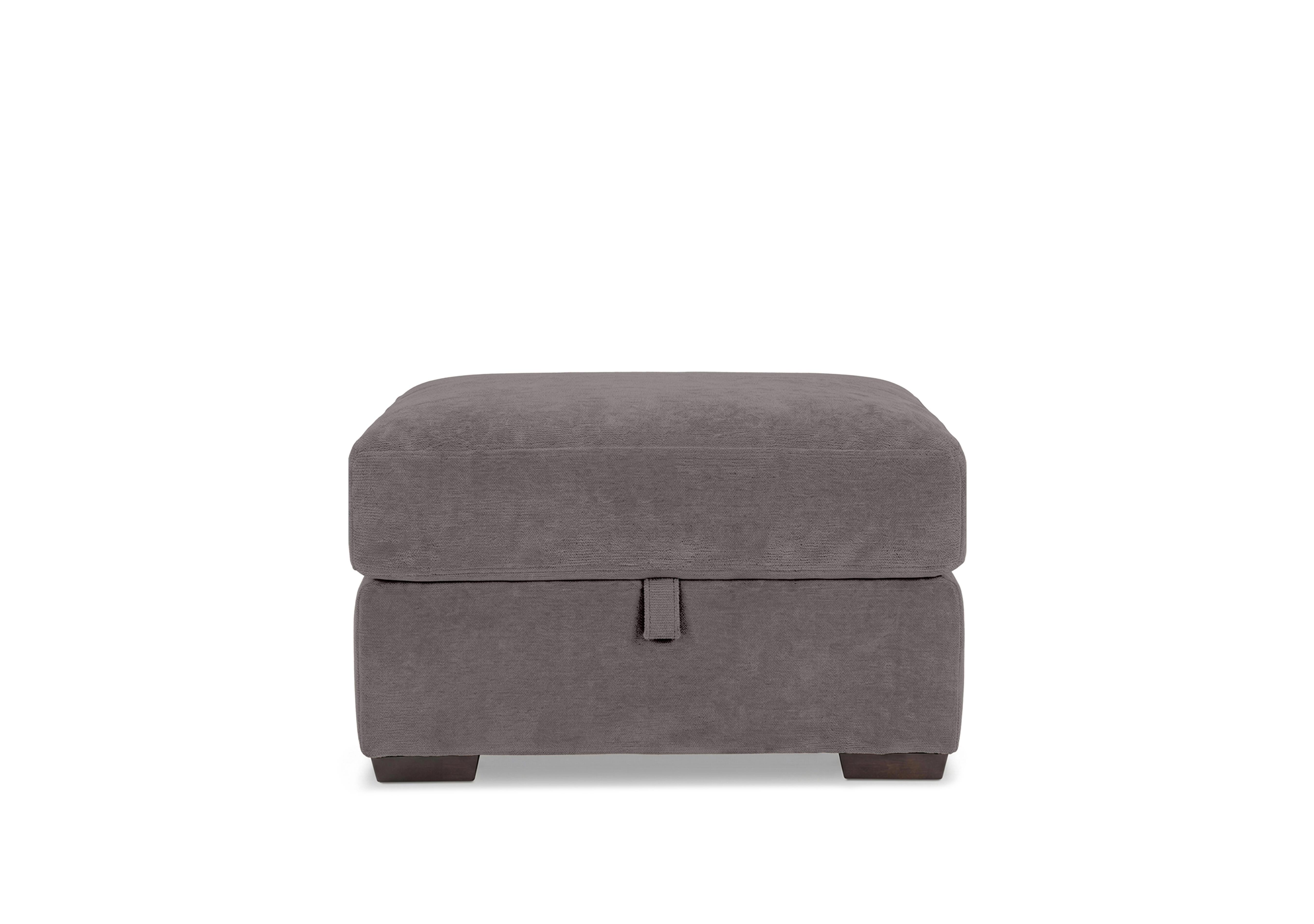 Nap Fabric Storage Footstool in Fab-Dab-R02 Steel Grey on Furniture Village