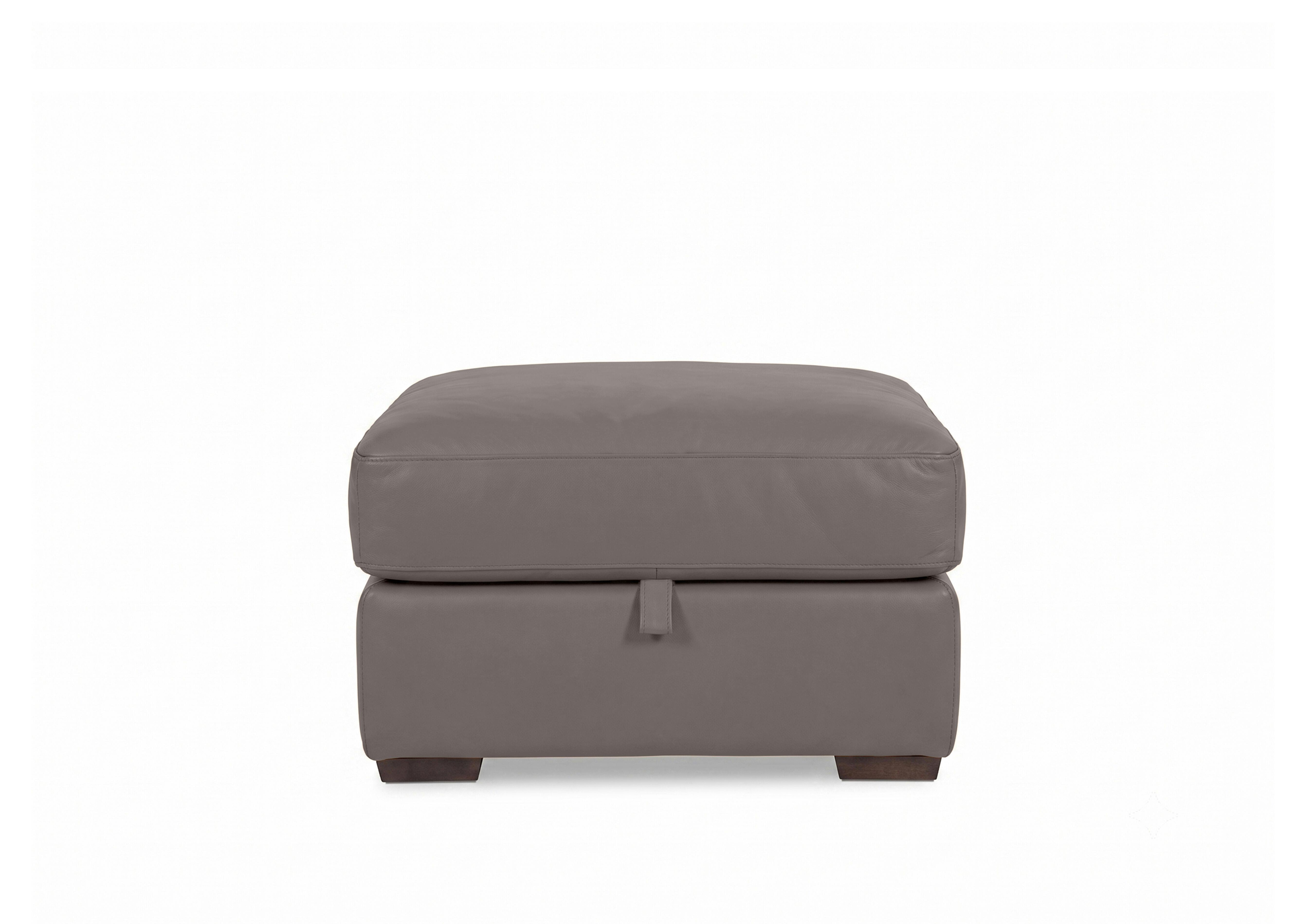 Nap Leather Storage Footstool in Nw-042e Elephant on Furniture Village