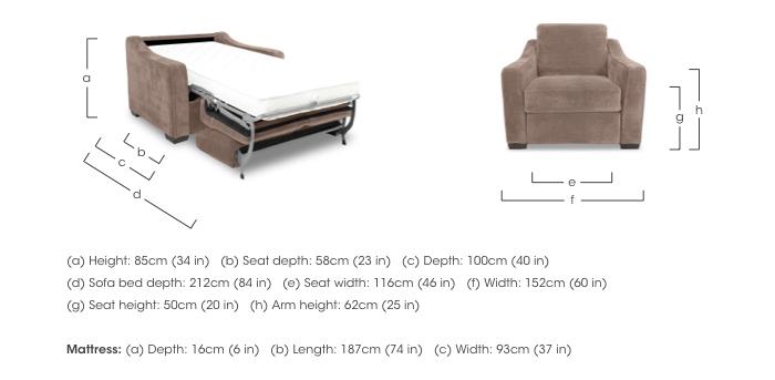 Nap Fabric Snuggler Sofa Bed in  on Furniture Village