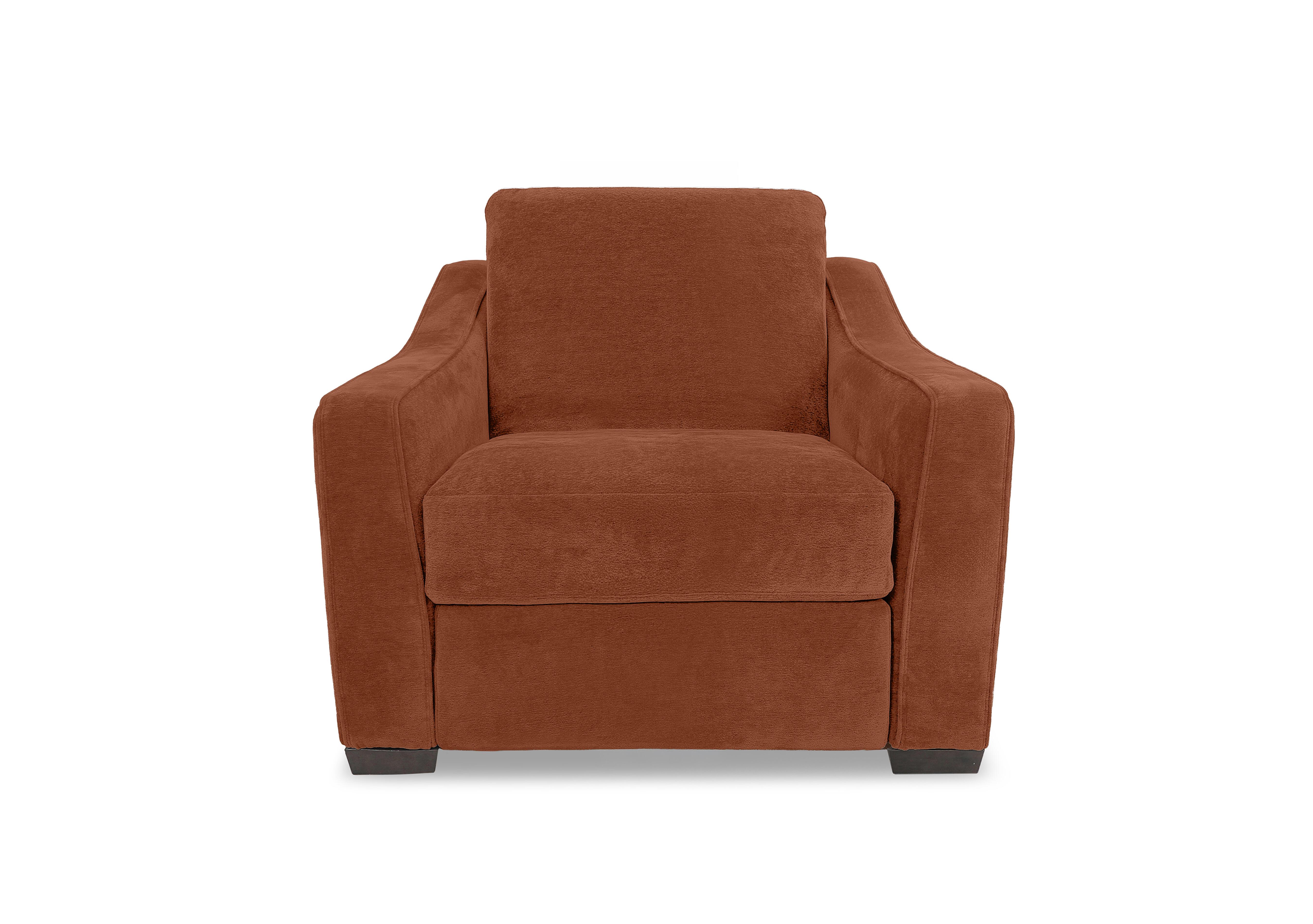 Nap Fabric Snuggler Sofa Bed in Fab-Dab-R13 Rust on Furniture Village