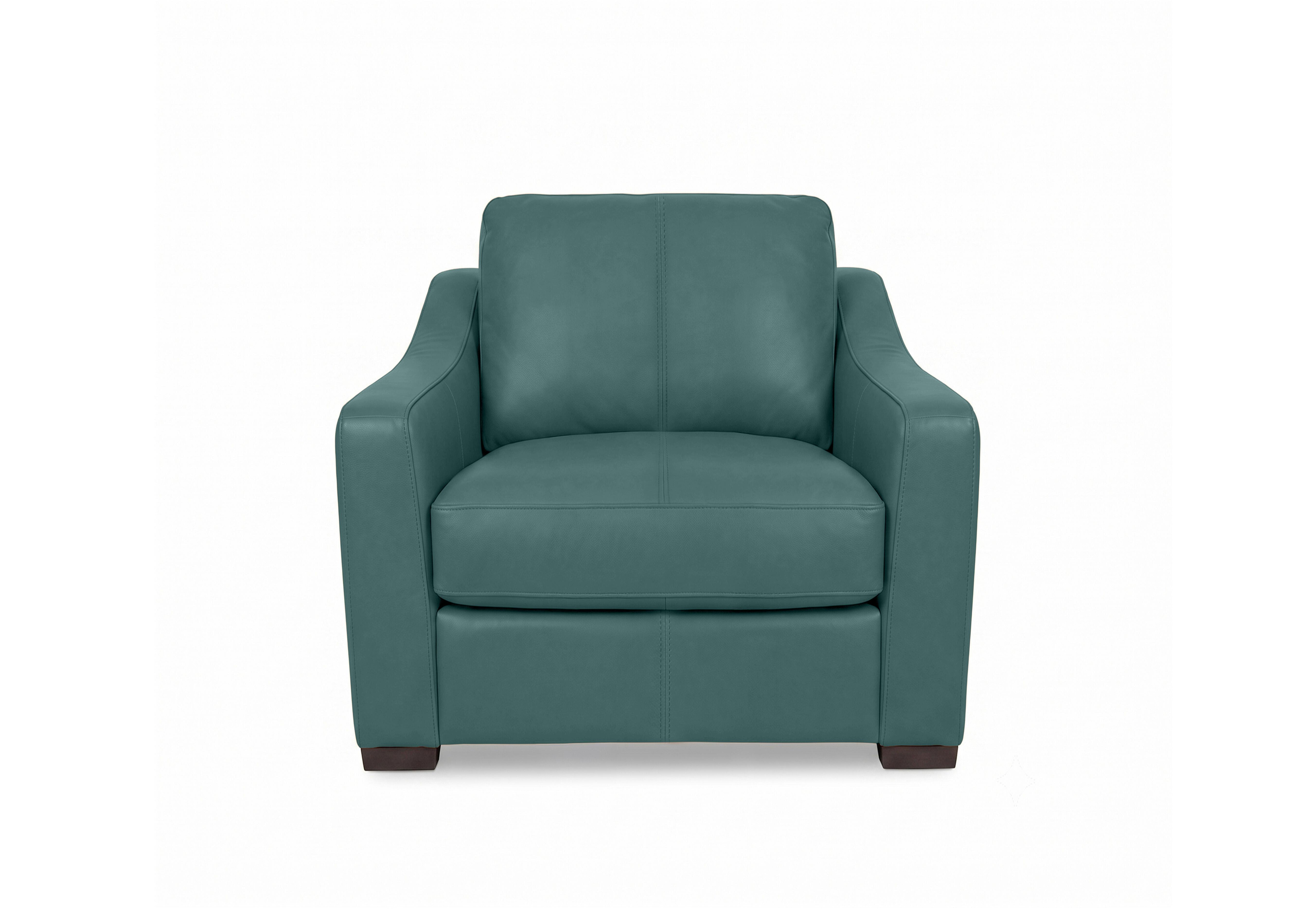 Nap Leather Snuggler Sofa Bed in Nw-301e Lake Green on Furniture Village