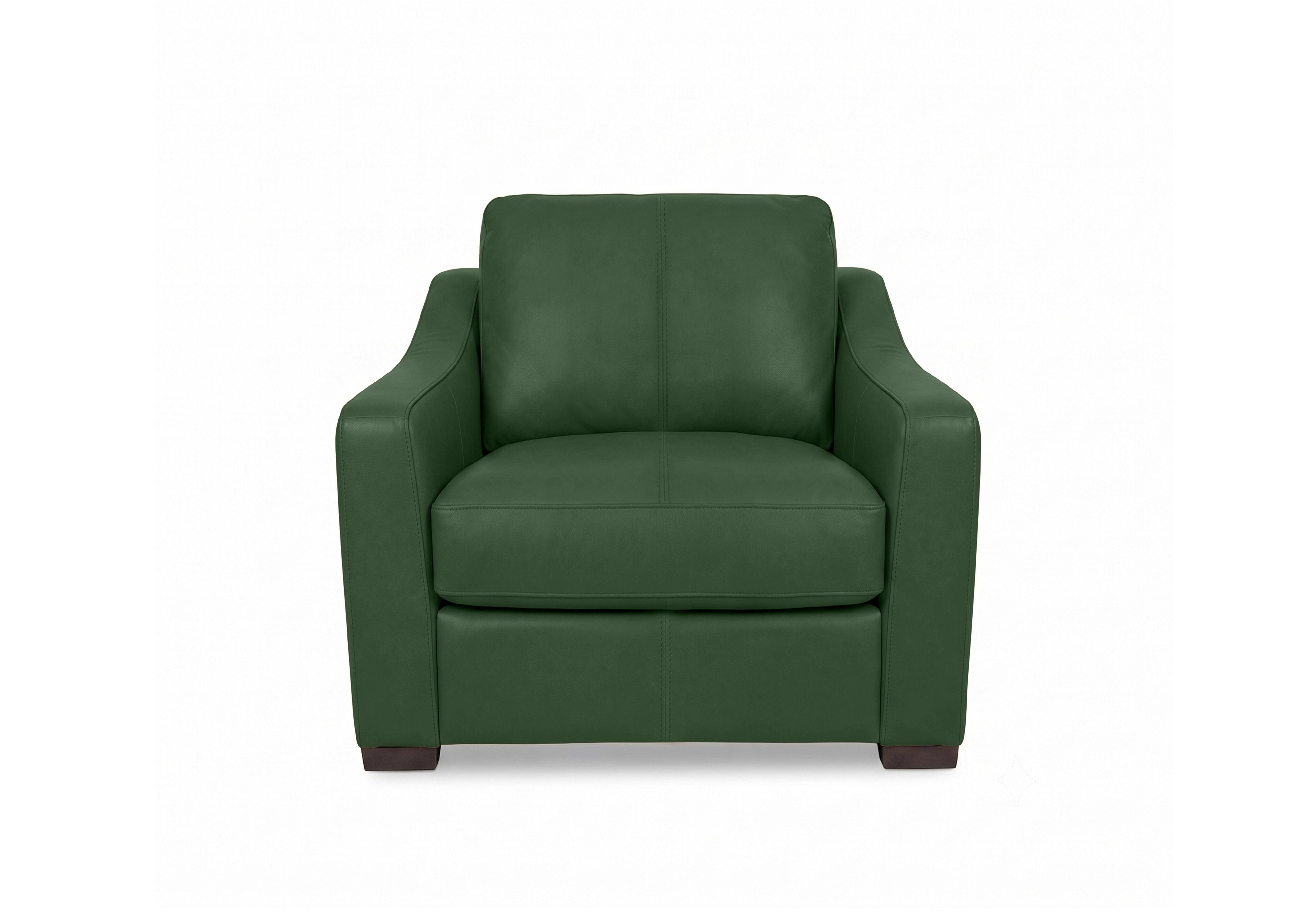 Nap Leather Snuggler Sofa Bed in Nw-371e Chive Green on Furniture Village