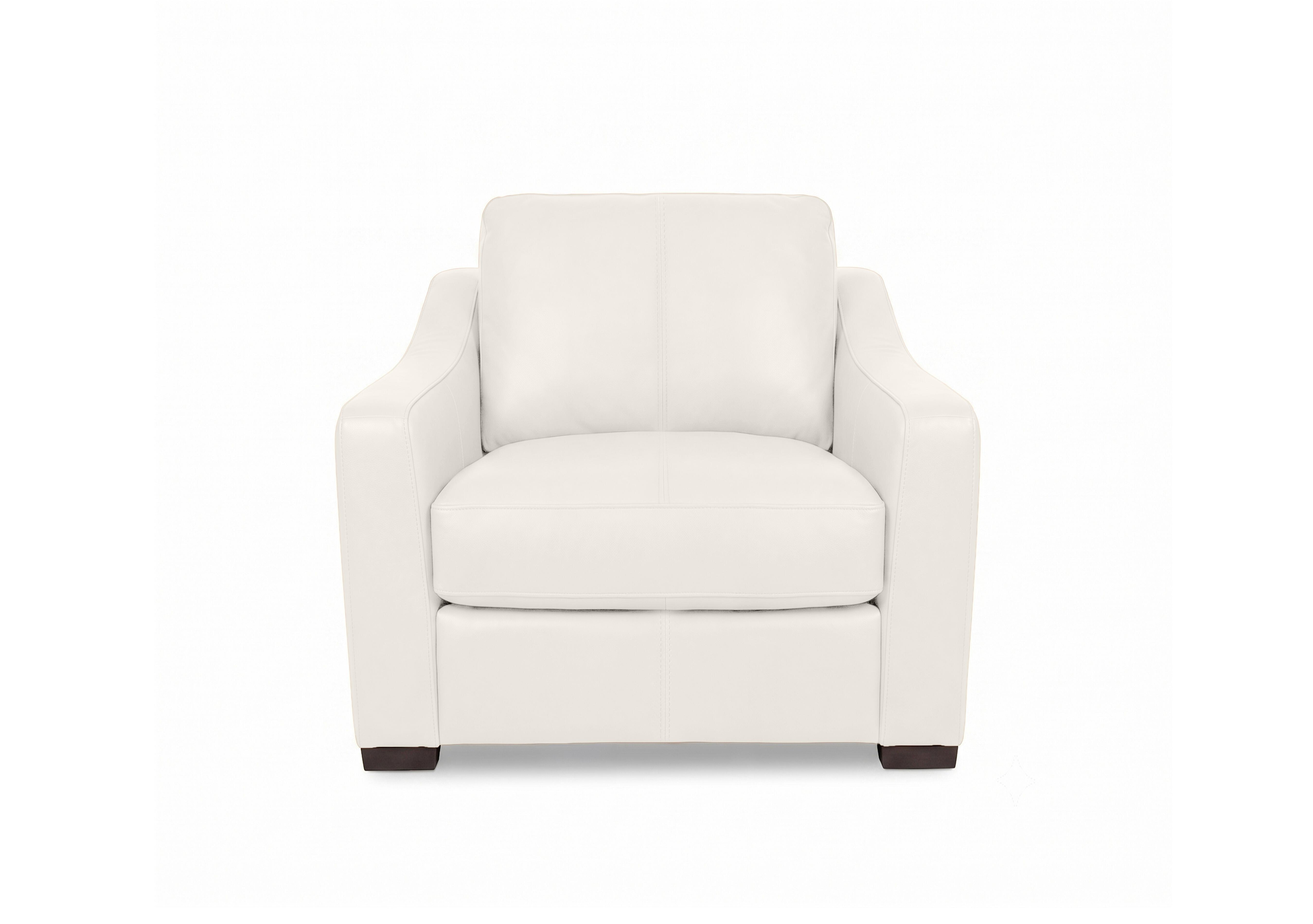 Nap Leather Snuggler Sofa Bed in Nw-420e Star White on Furniture Village