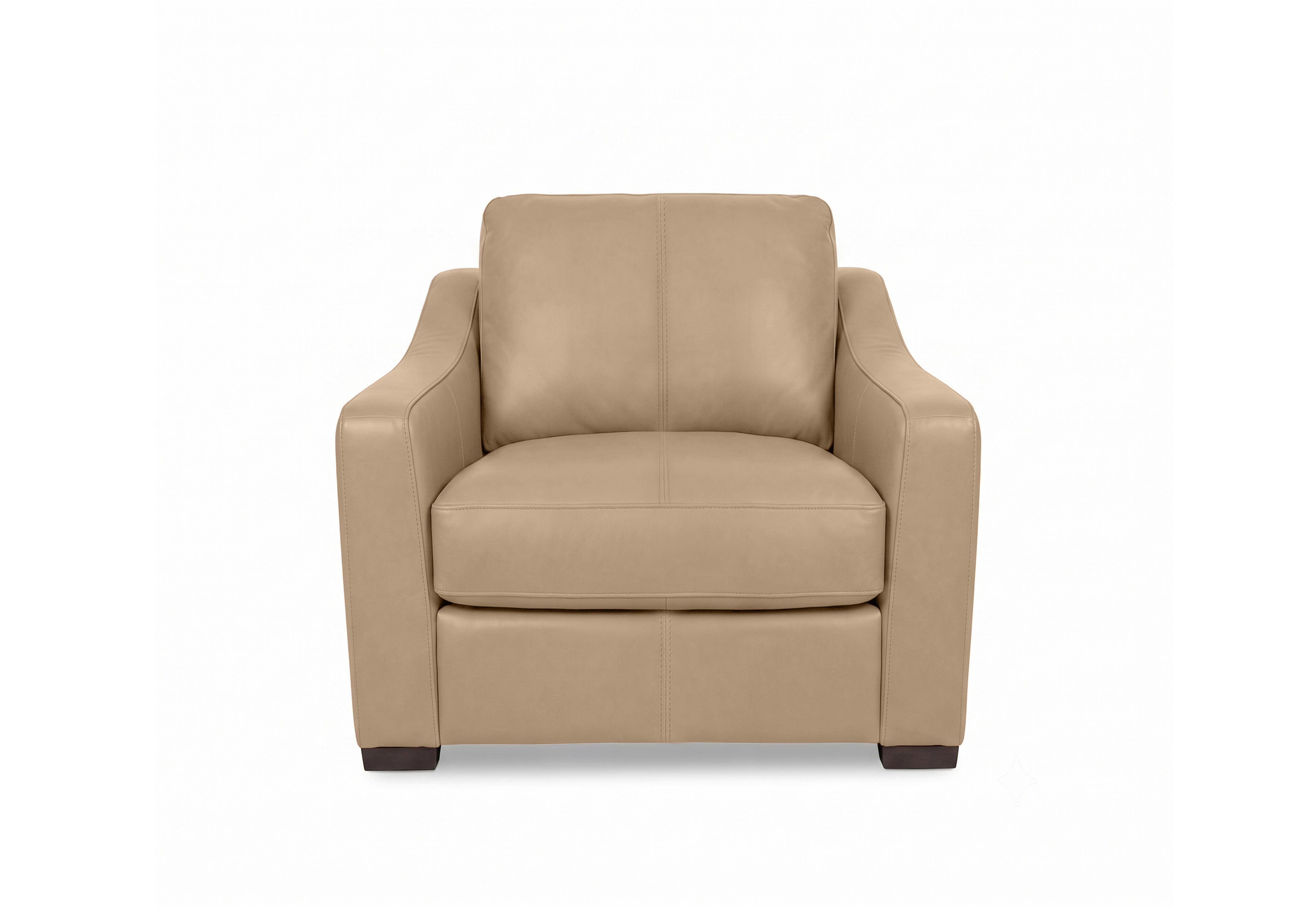 Nap Leather Snuggler Sofa Bed in Nw-8475 Nude on Furniture Village