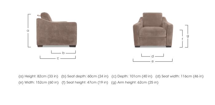 Nap Fabric Snuggler Chair in  on Furniture Village