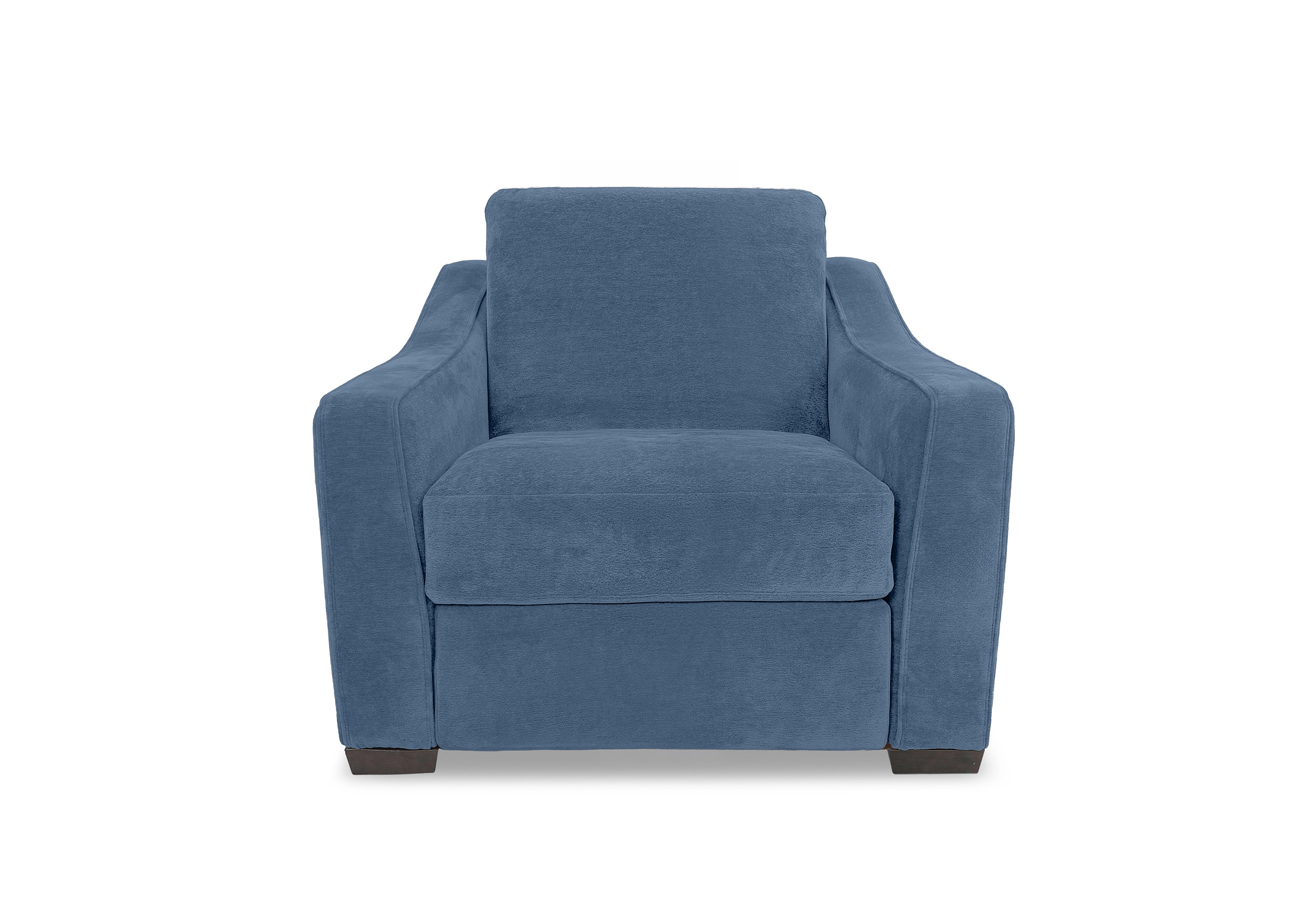 Nap Fabric Snuggler Chair in Fab-Dab-R18 Silverish Blue on Furniture Village