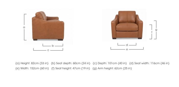 Nap Leather Snuggler Chair in  on Furniture Village