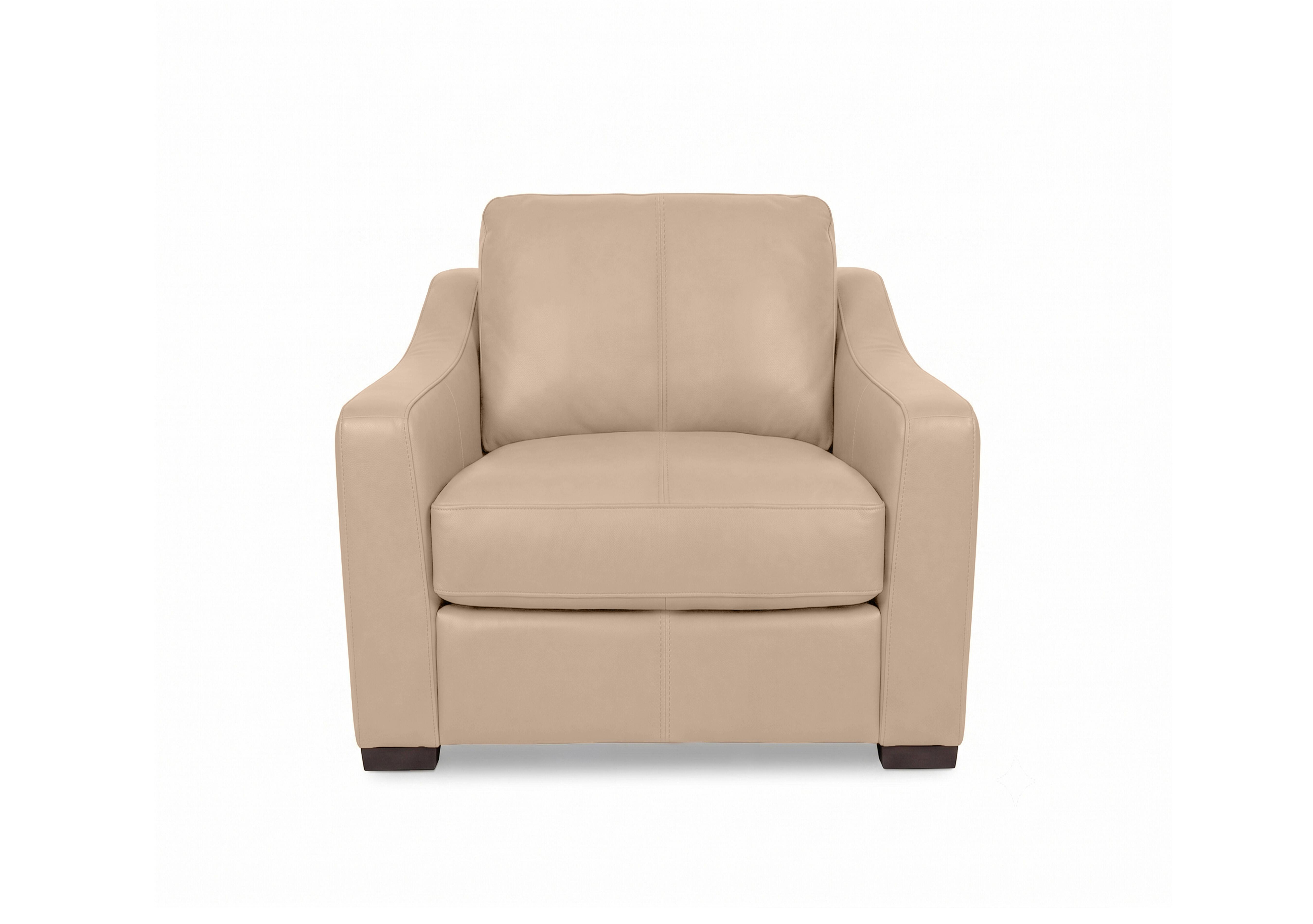 Nap Leather Snuggler Chair in Nw-039c Pebble on Furniture Village