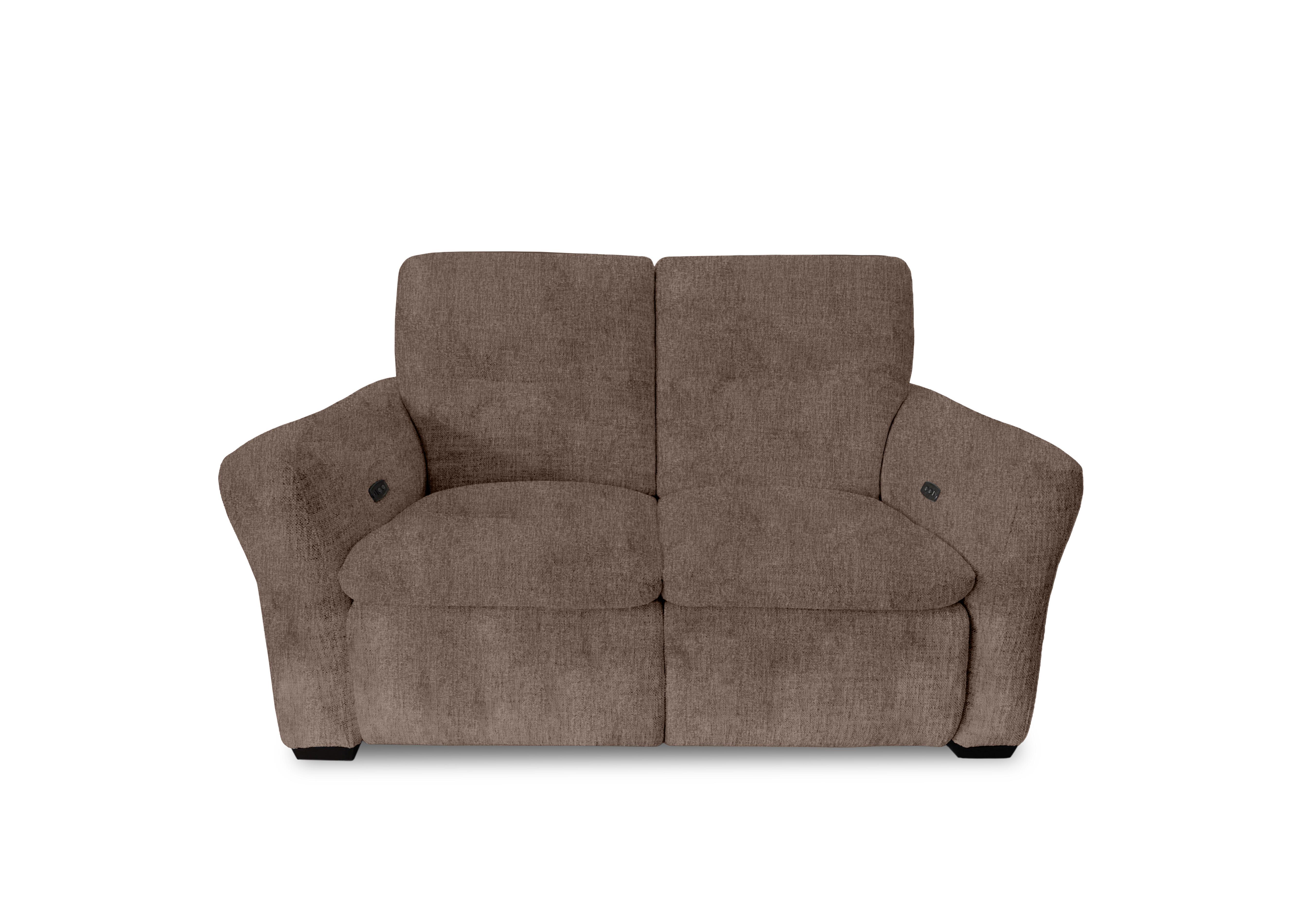 Restore 2 Seater Fabric Power Recliner Sofa with Power Headrests in Fab-Crn-R431 Brown on Furniture Village