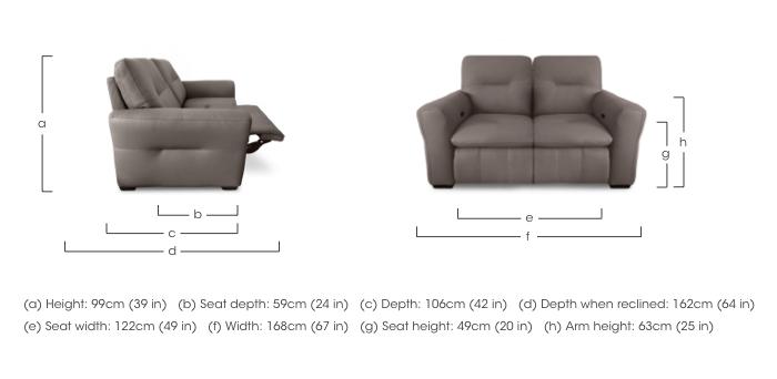 Restore 2 Seater Leather Power Recliner Sofa with Power Headrests in  on Furniture Village