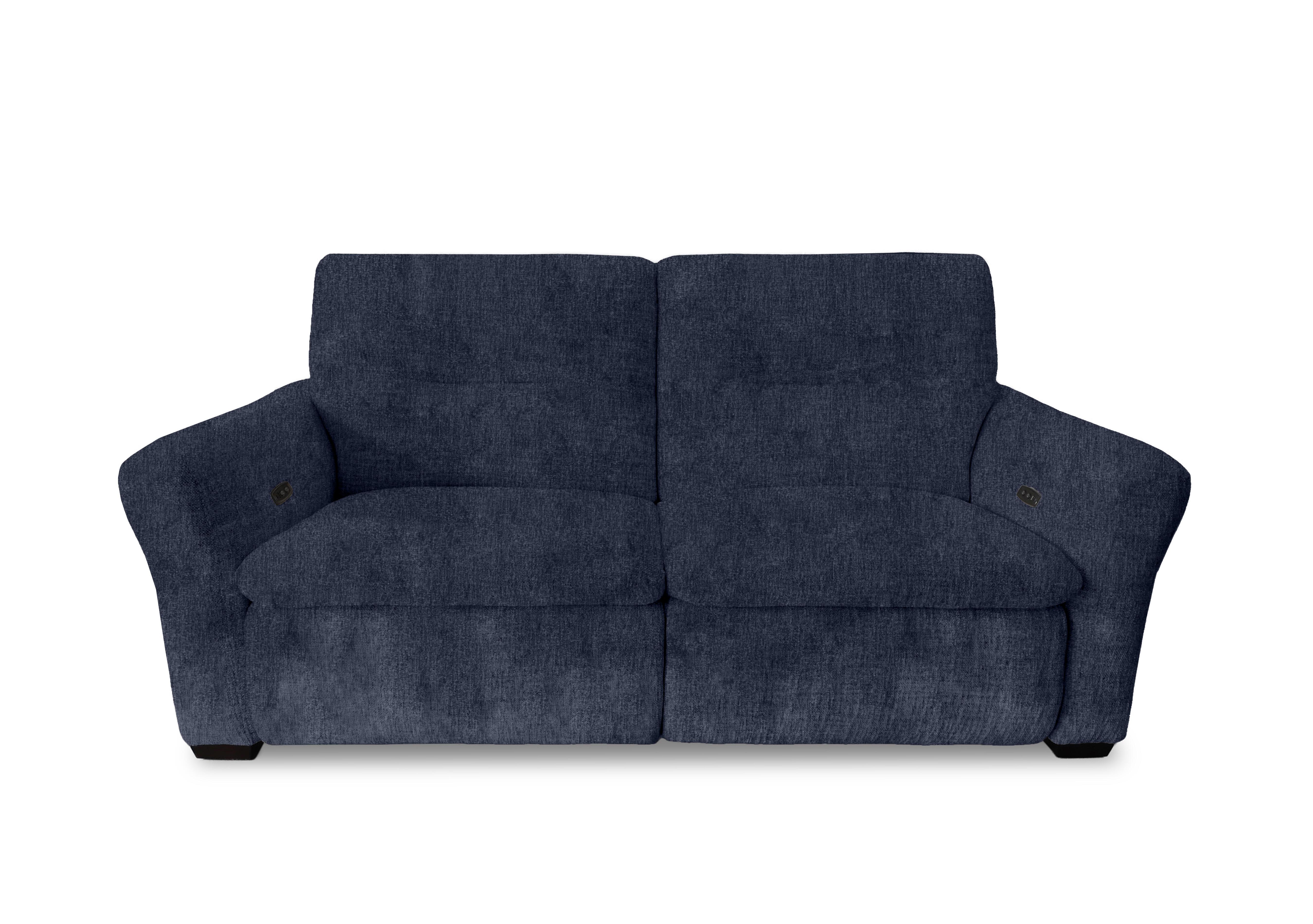 Restore 3 Seater Fabric Power Recliner Sofa with Power Headrests in Fab-Crn-R101 Ink on Furniture Village