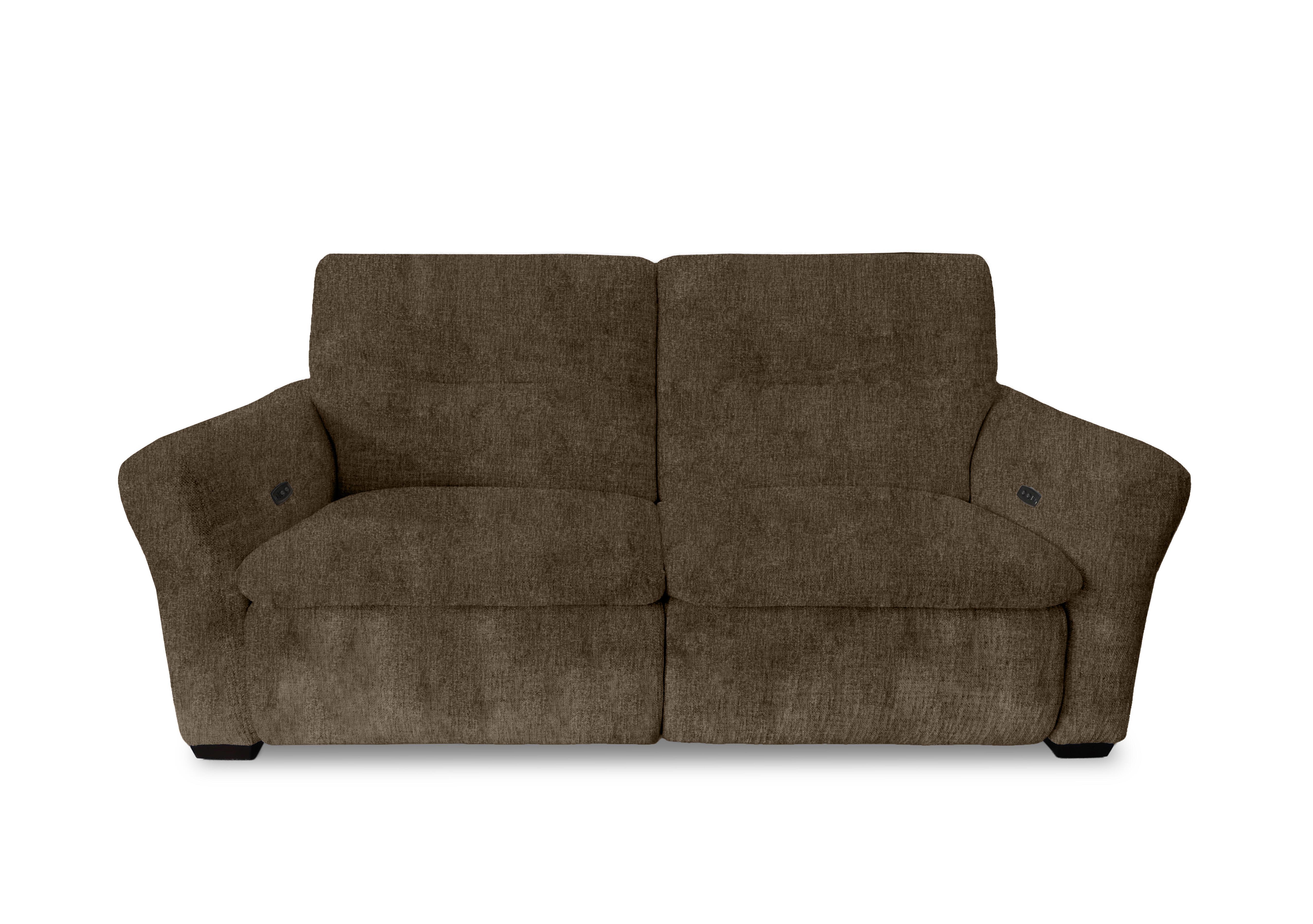Restore 3 Seater Fabric Power Recliner Sofa with Power Headrests in Fab-Crn-R105 Olive on Furniture Village