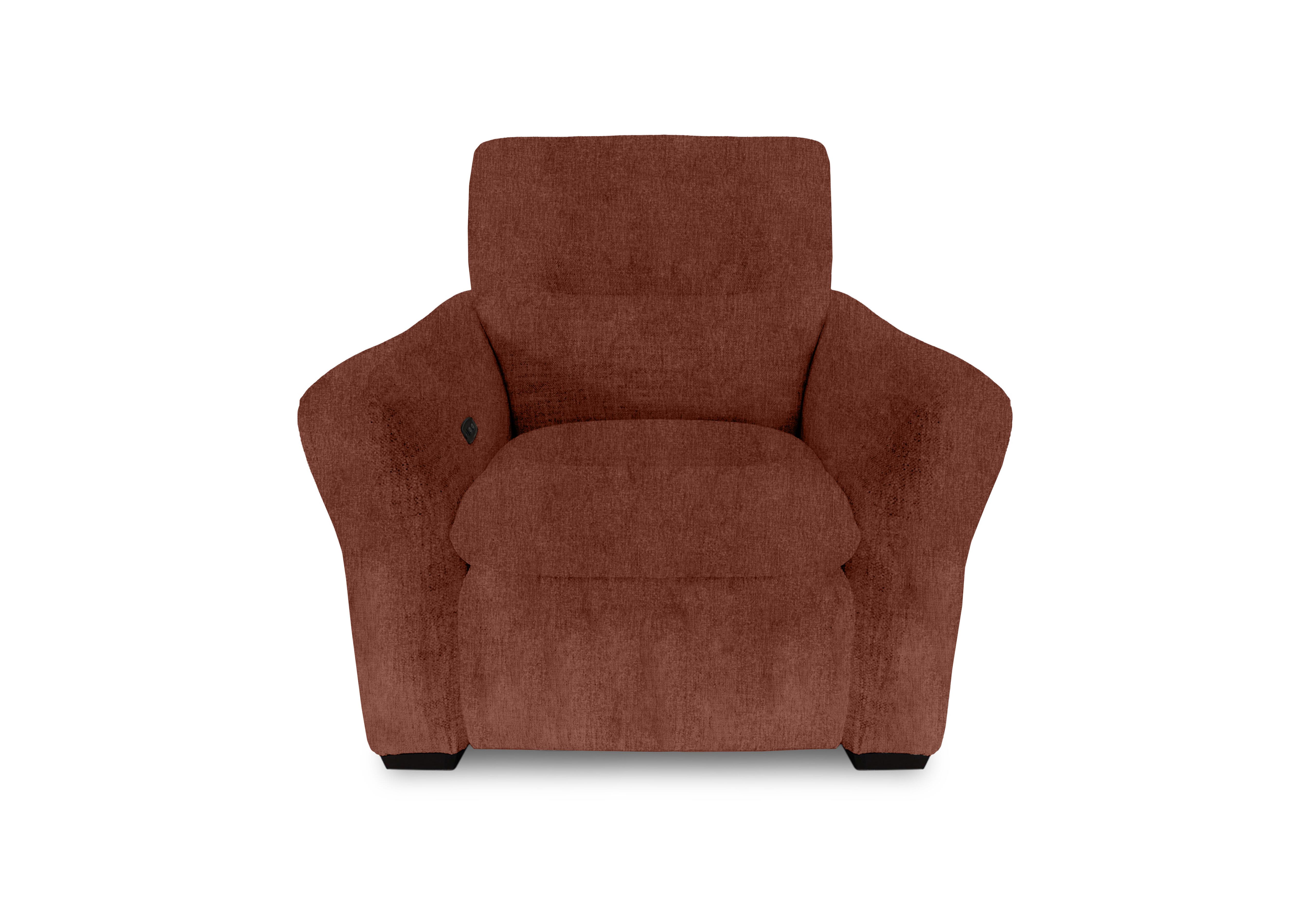 Restore Fabric Power Recliner Armchair with Power Headrest in Fab-Crn-R500 Caramel on Furniture Village