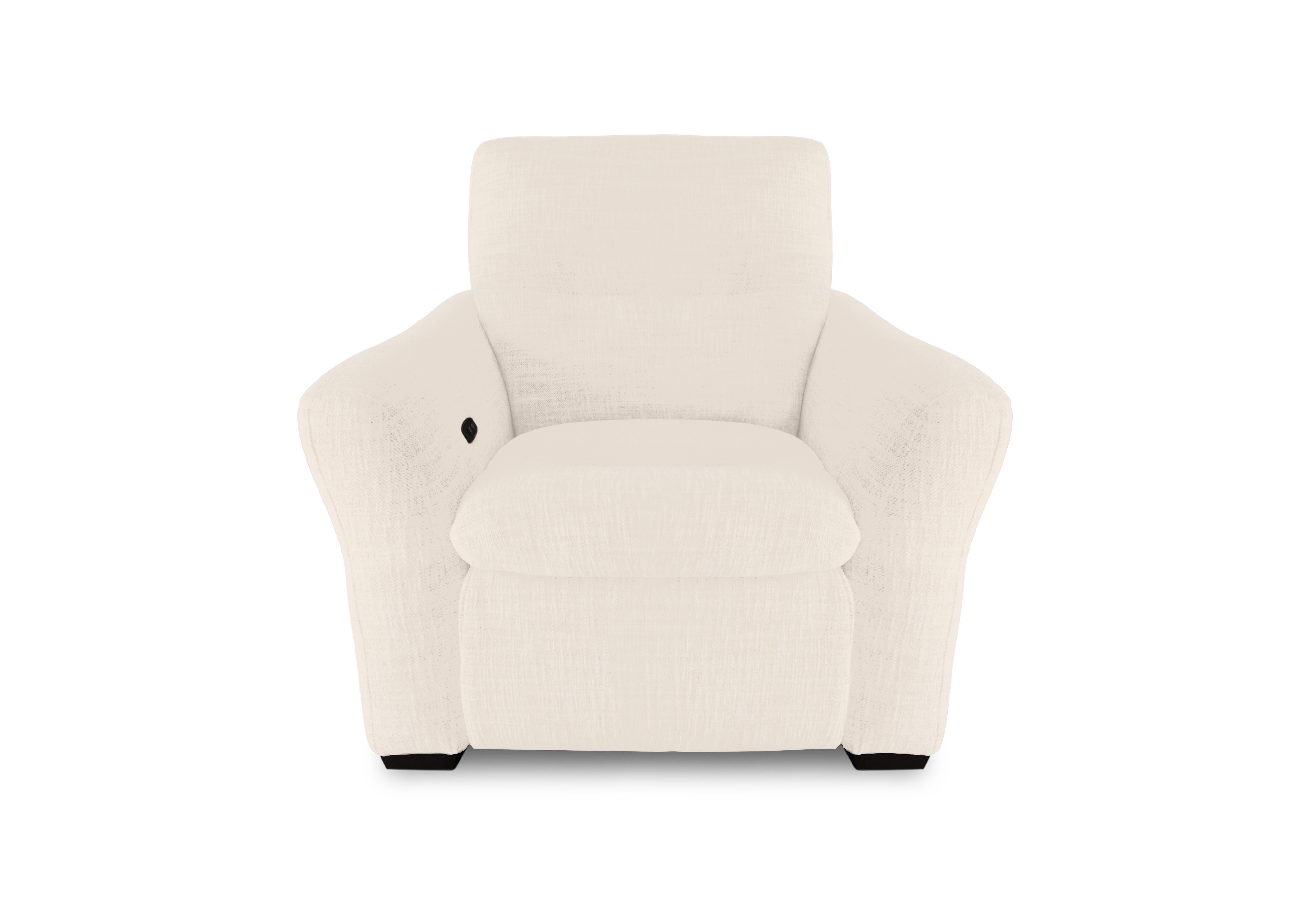 Restore Fabric Power Recliner Armchair with Power Headrest in Fab-Dab-R05 Cream on Furniture Village