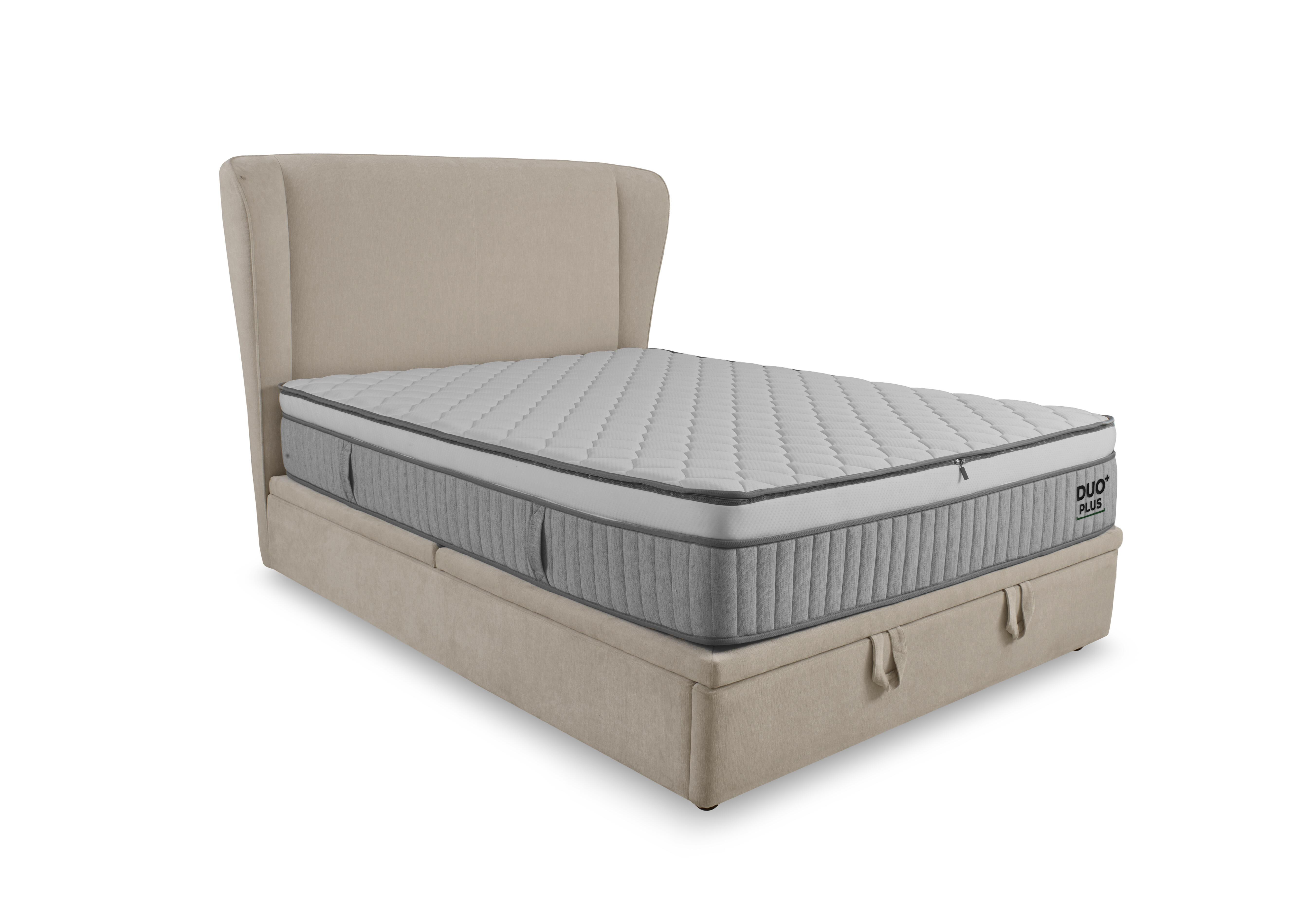 Duo Lorenzo End Lift Ottoman Bed Frame in Taupe A3605-3a on Furniture Village