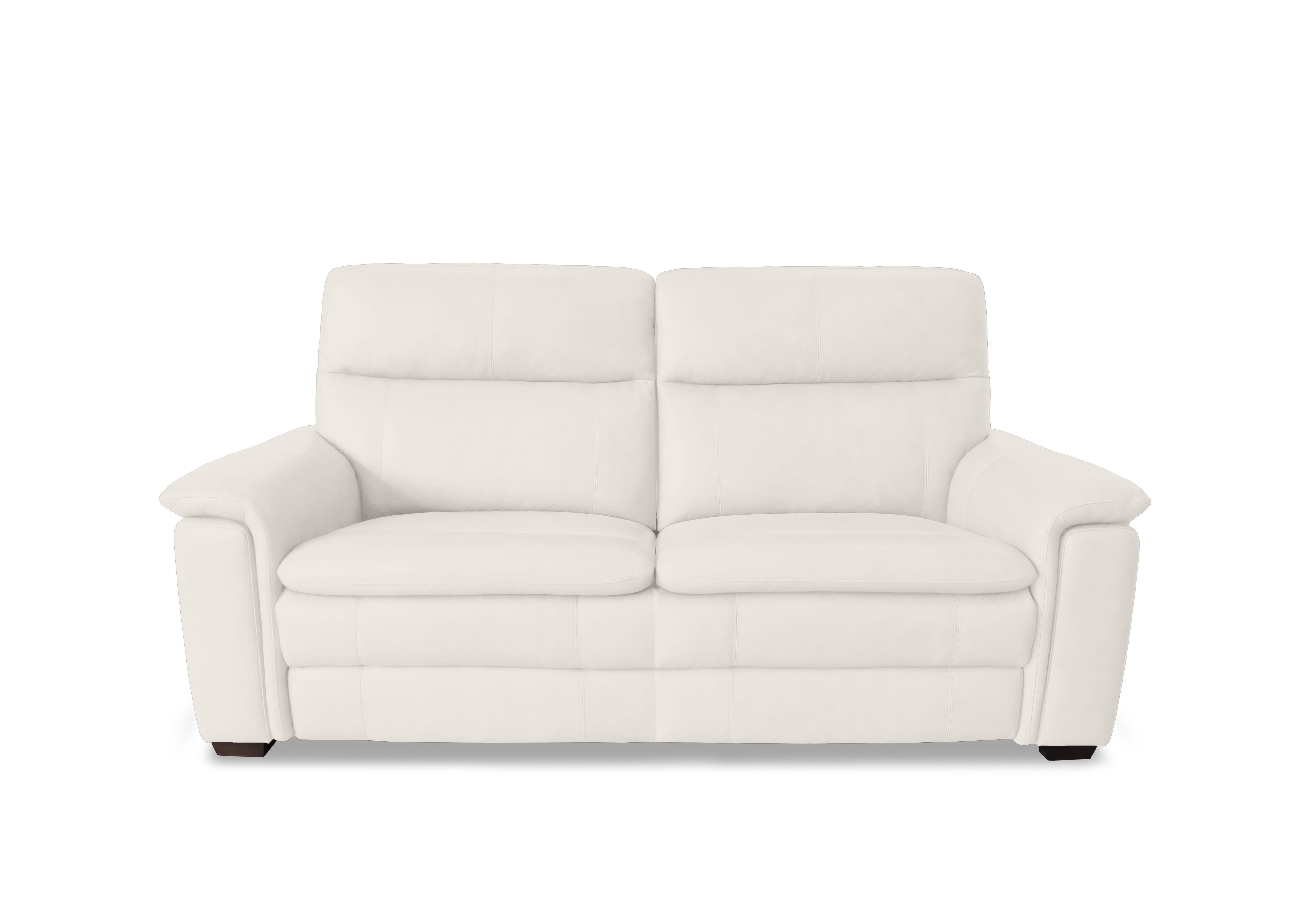 Recharge 2 Seater Leather Sofa in Bv-744d Star White on Furniture Village