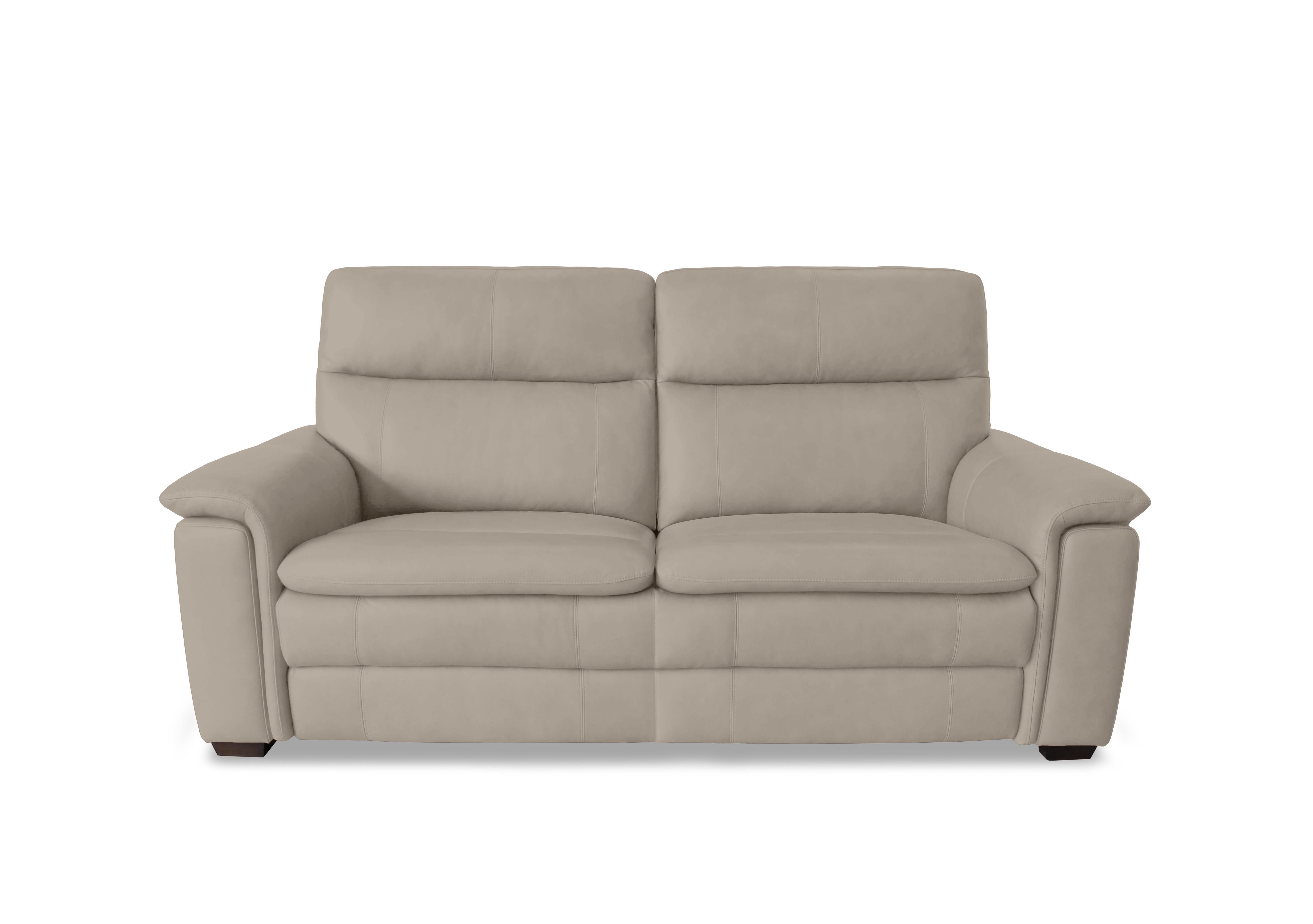 Recharge 2 Seater Leather Sofa in Bv-946b Feather Grey on Furniture Village