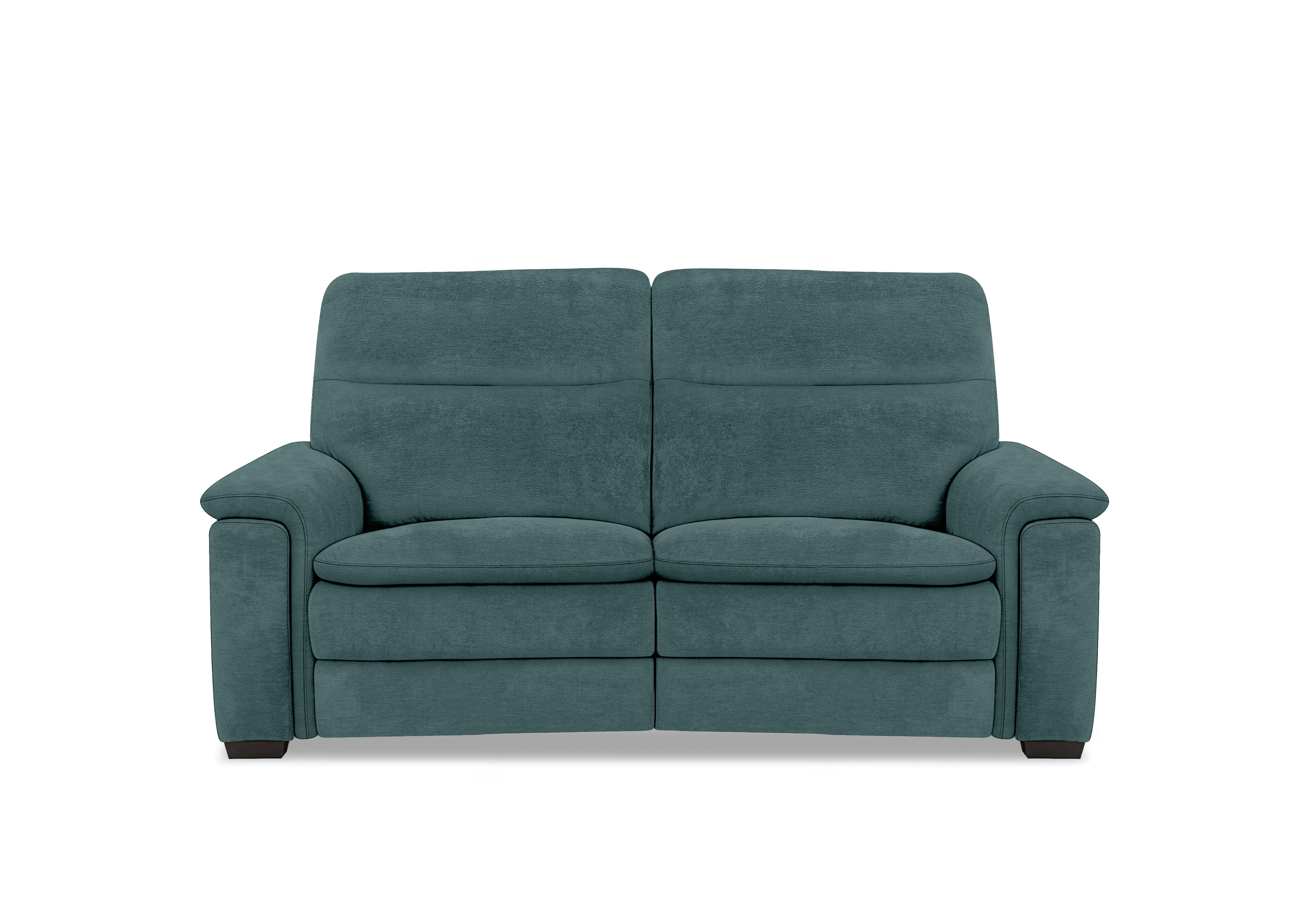 Recharge 2 Seater Fabric Power Recliner Sofa with Power Headrests in Fab-Dab-R17 Peacock on Furniture Village