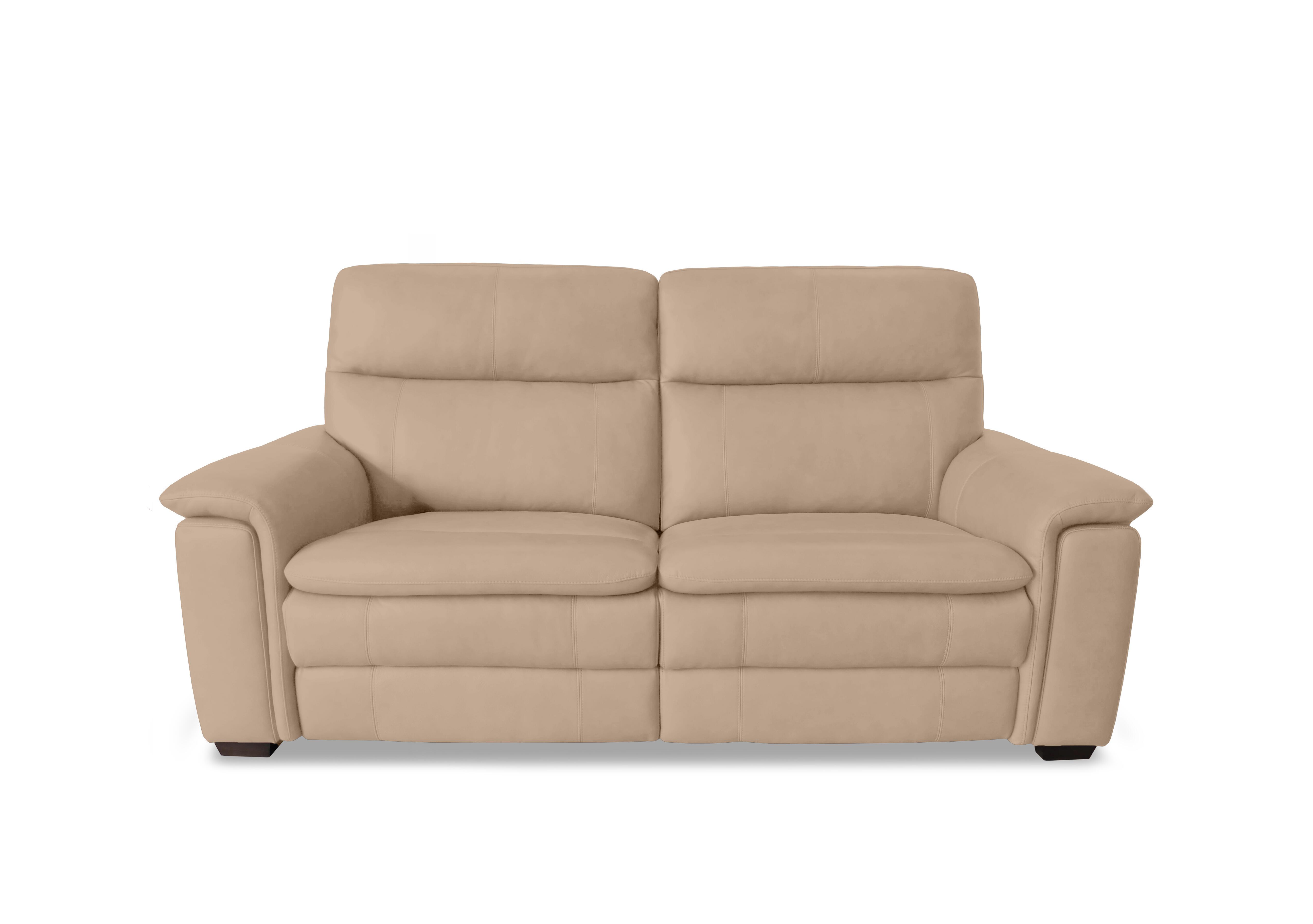Recharge 2 Seater Leather Power Recliner Sofa with Power Headrests in Bv-039c Pebble on Furniture Village