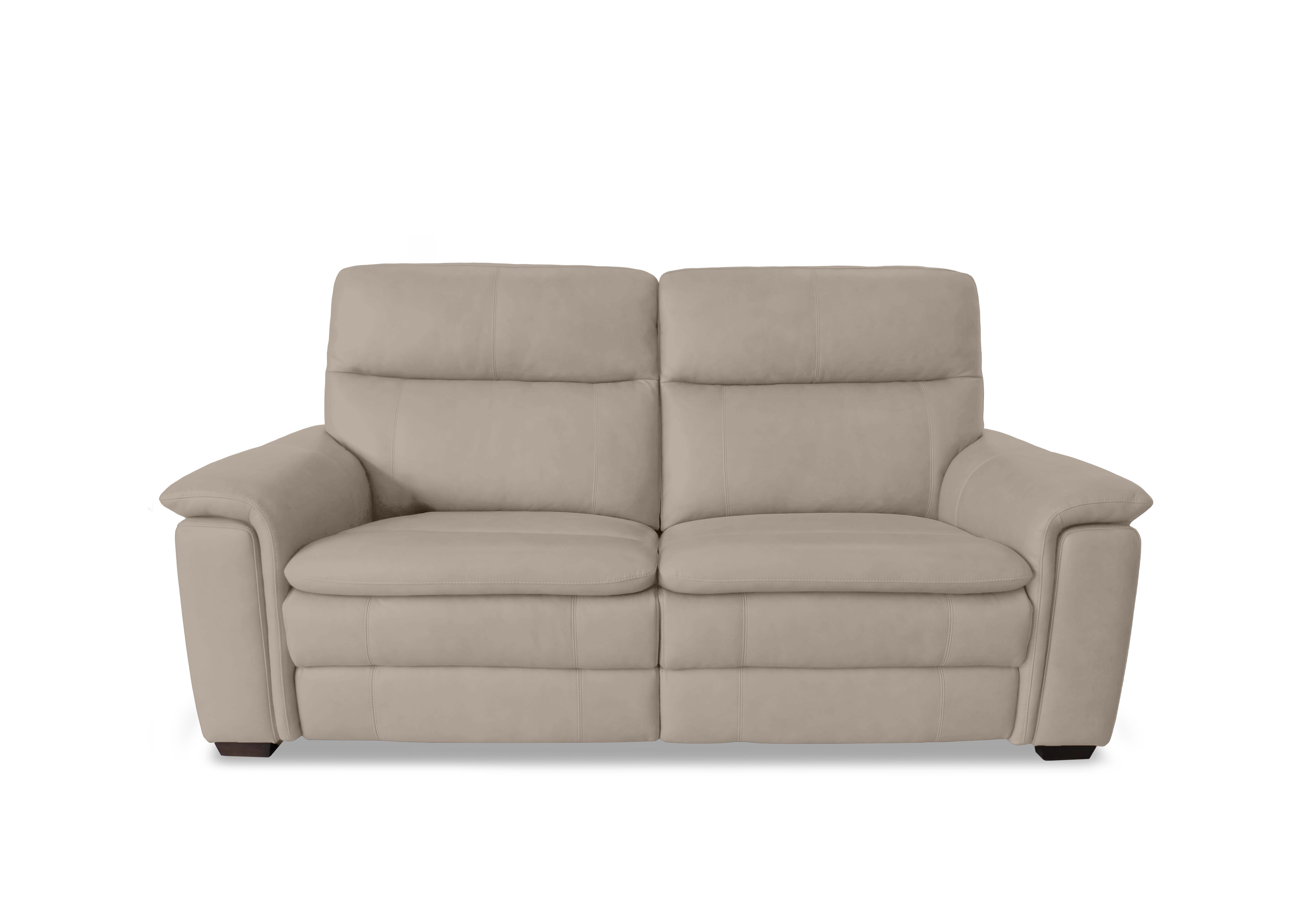 Recharge 2 Seater Leather Power Recliner Sofa with Power Headrests in Bv-946b Feather Grey on Furniture Village
