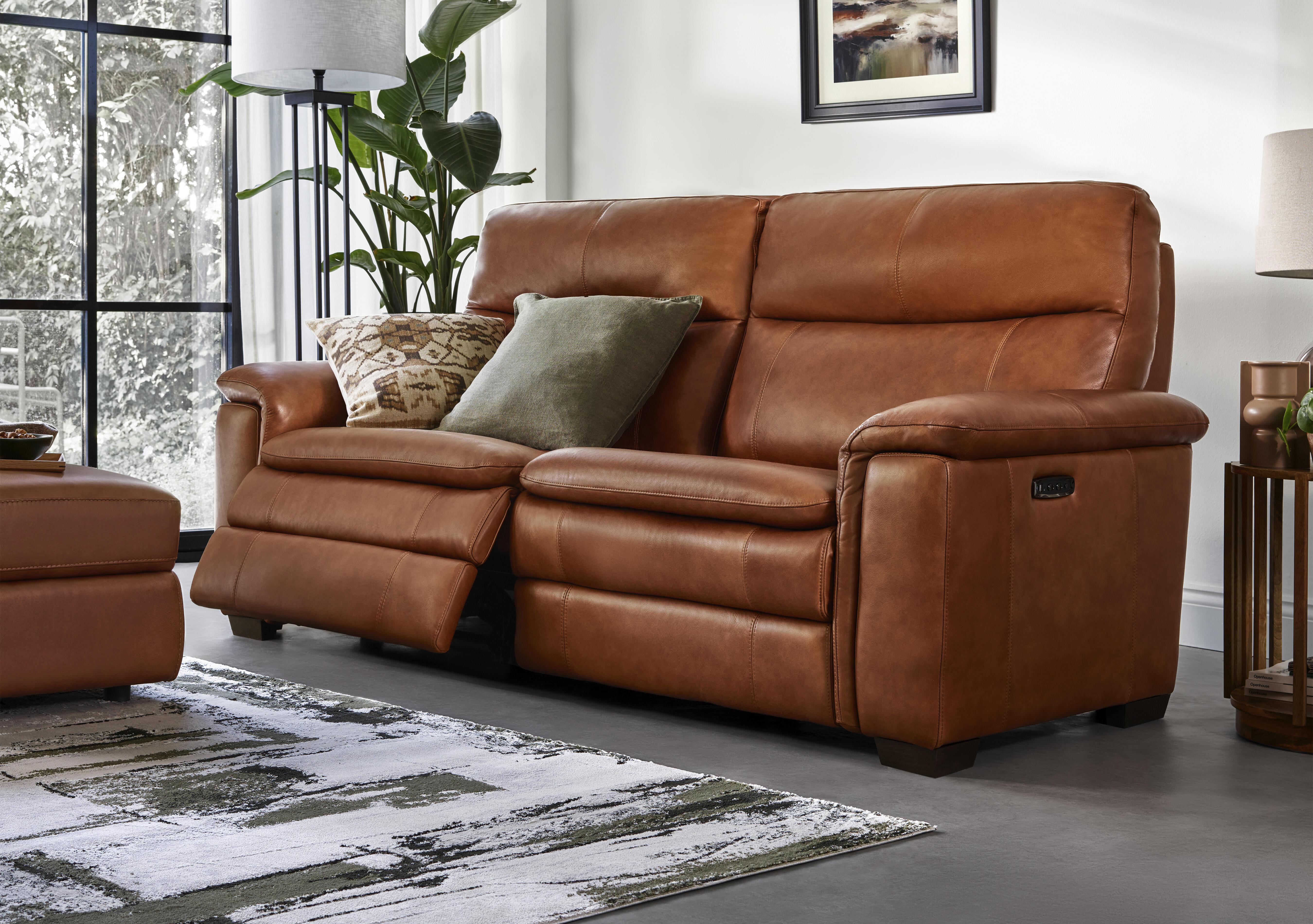 Recharge 3 Seater Leather Sofa in  on Furniture Village