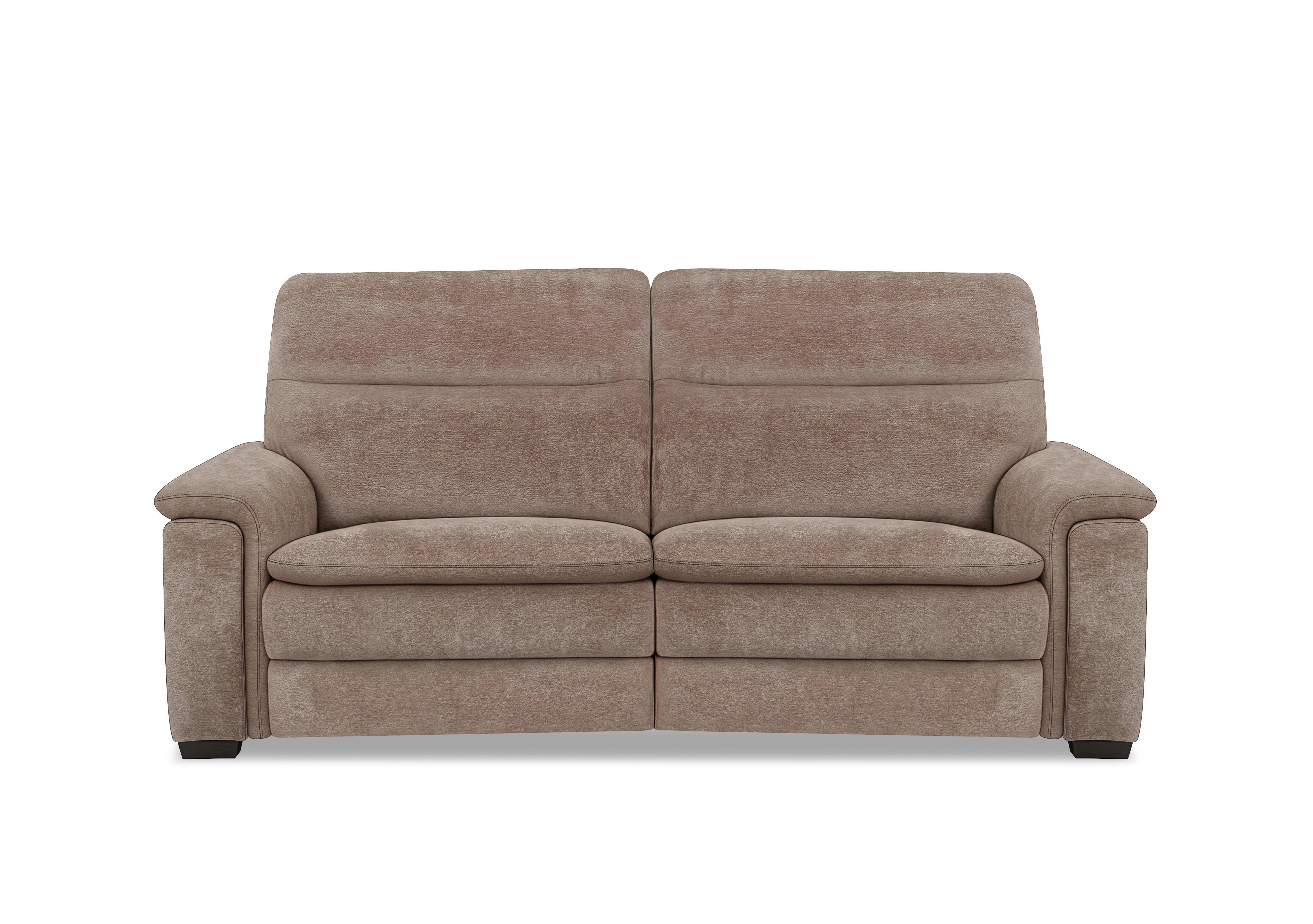 Recharge 3 Seater Fabric Power Recliner Sofa with Power Headrests in Fab-Dab-R08 Brown on Furniture Village