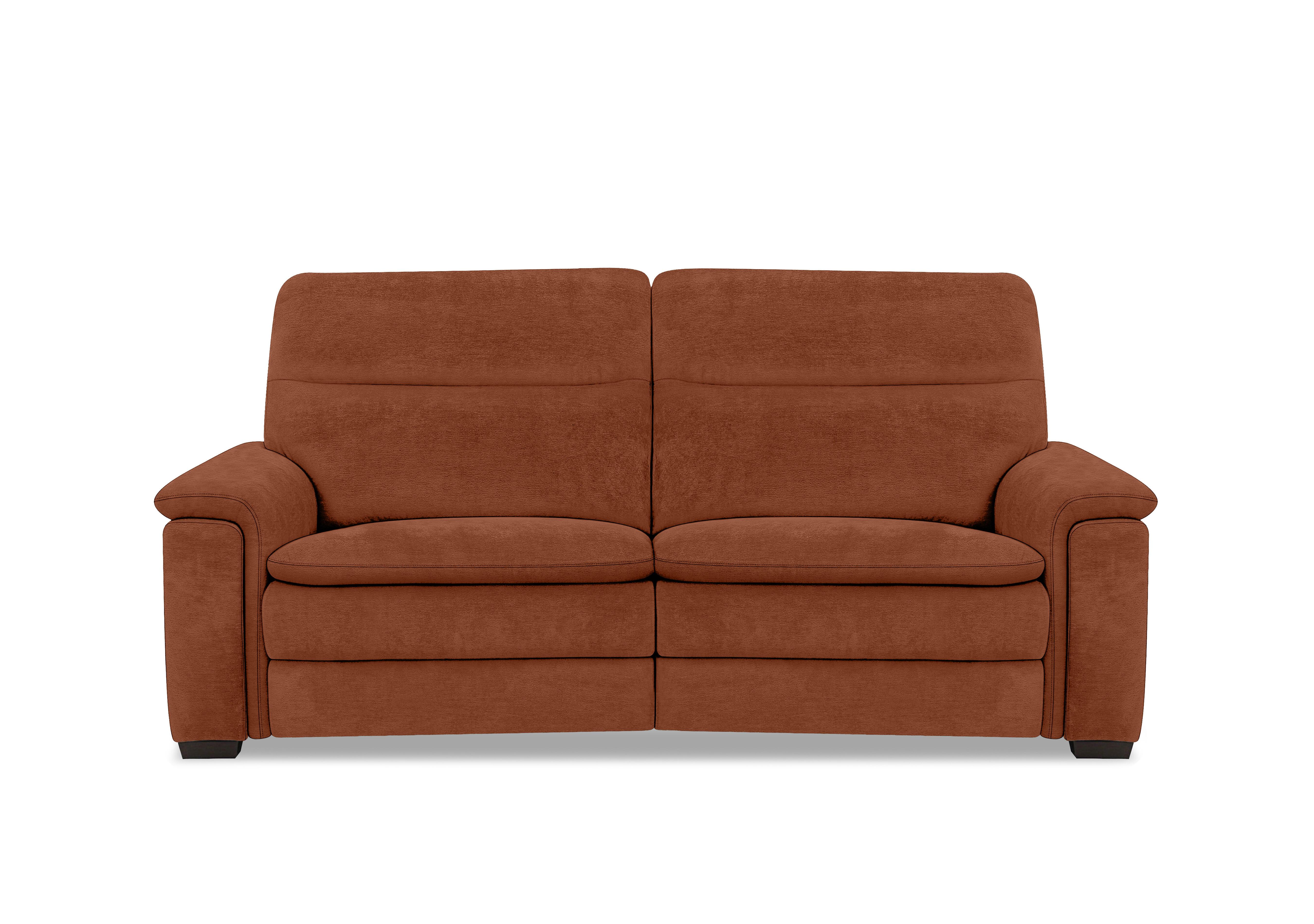 Recharge 3 Seater Fabric Power Recliner Sofa with Power Headrests in Fab-Dab-R13 Rust on Furniture Village