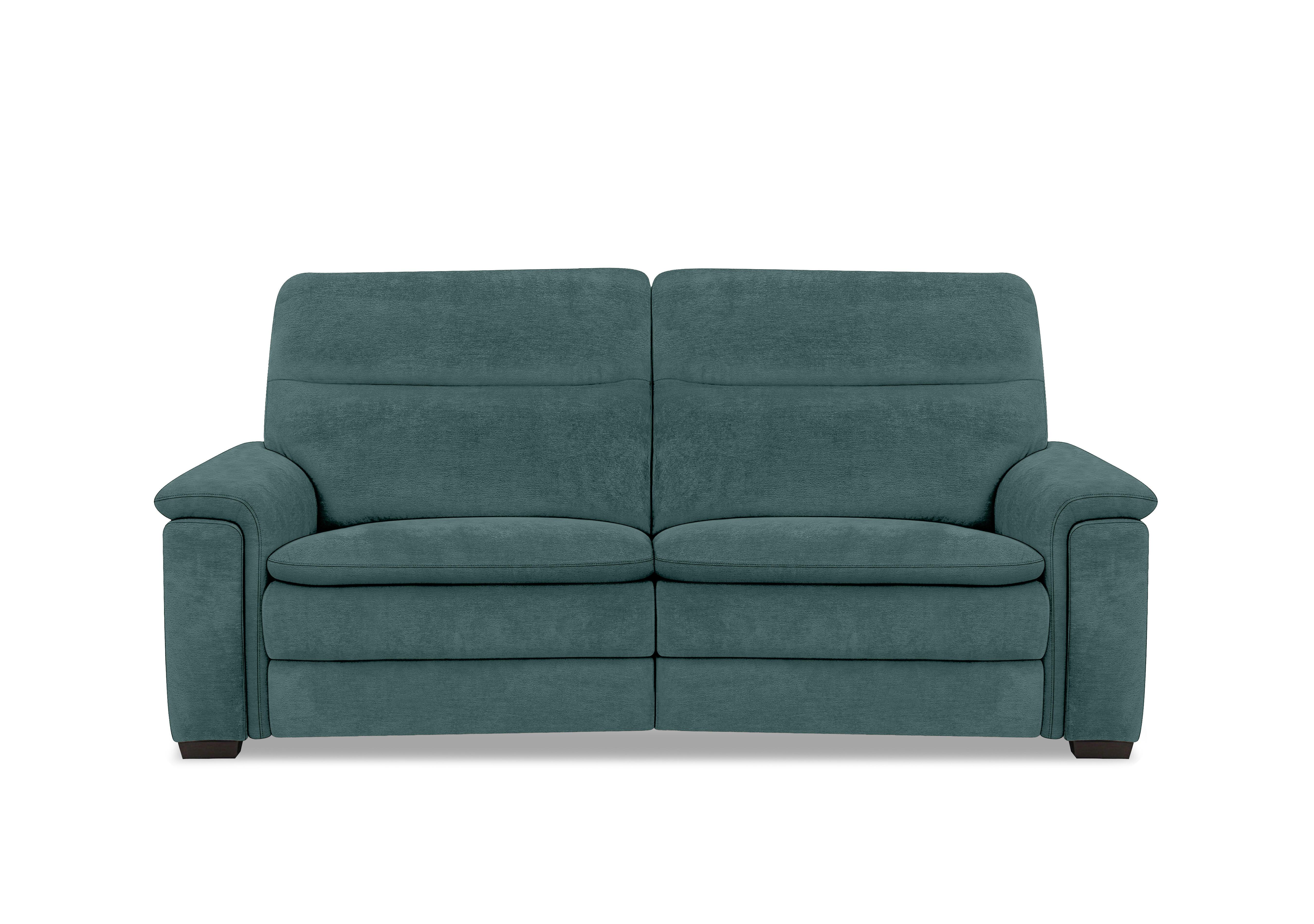 Recharge 3 Seater Fabric Power Recliner Sofa with Power Headrests in Fab-Dab-R17 Peacock on Furniture Village