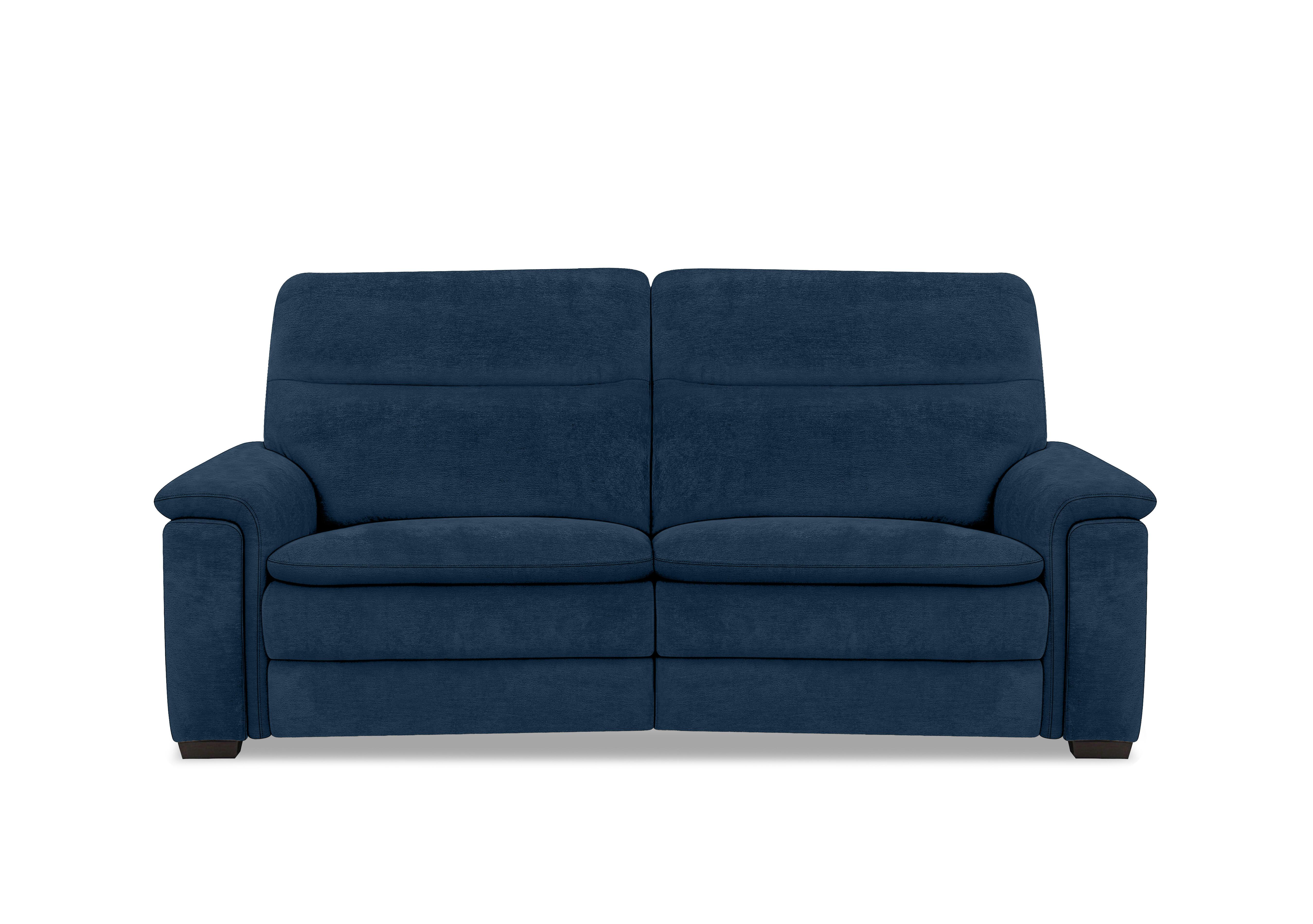 Recharge 3 Seater Fabric Power Recliner Sofa with Power Headrests in Fab-Dab-R23 Steel Blue on Furniture Village