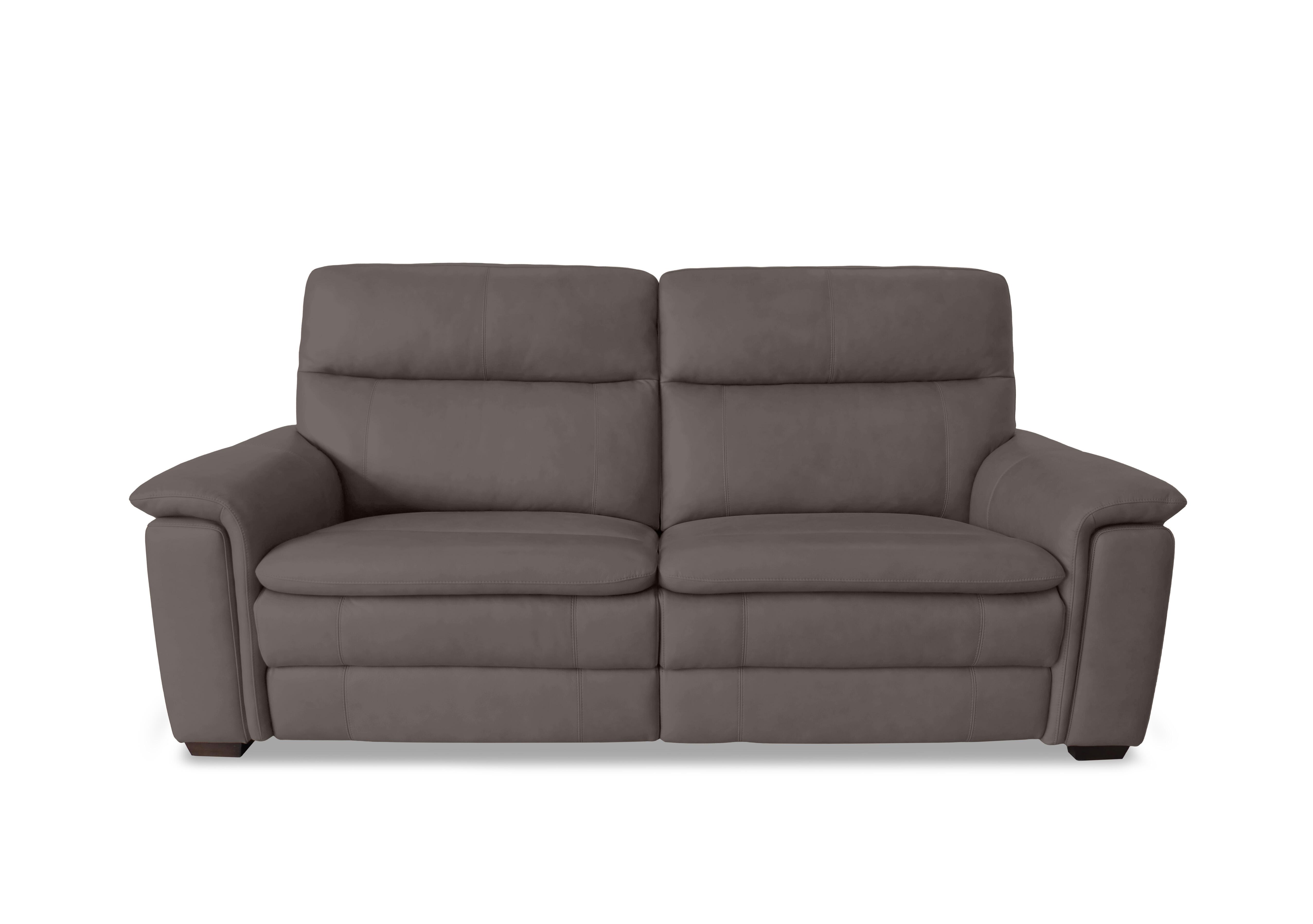 Recharge 3 Seater Leather Power Recliner Sofa with Power Headrests in Bv-042e Elephant on Furniture Village