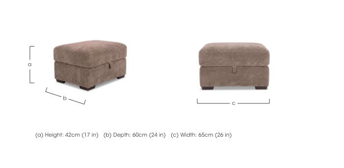 Recharge Fabric Storage Footstool in  on Furniture Village
