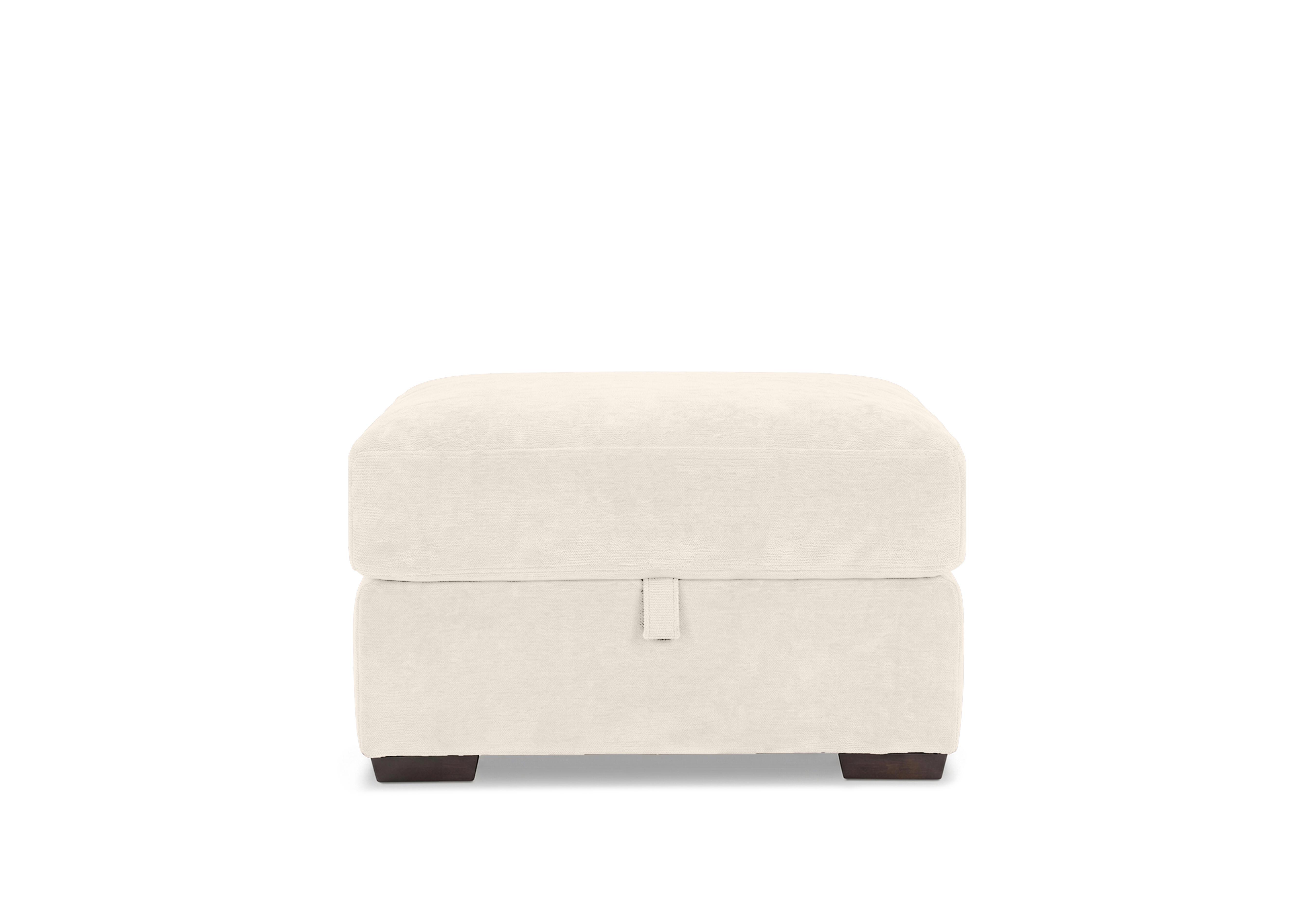 Recharge Fabric Storage Footstool in Fab-Dab-R05 Cream on Furniture Village