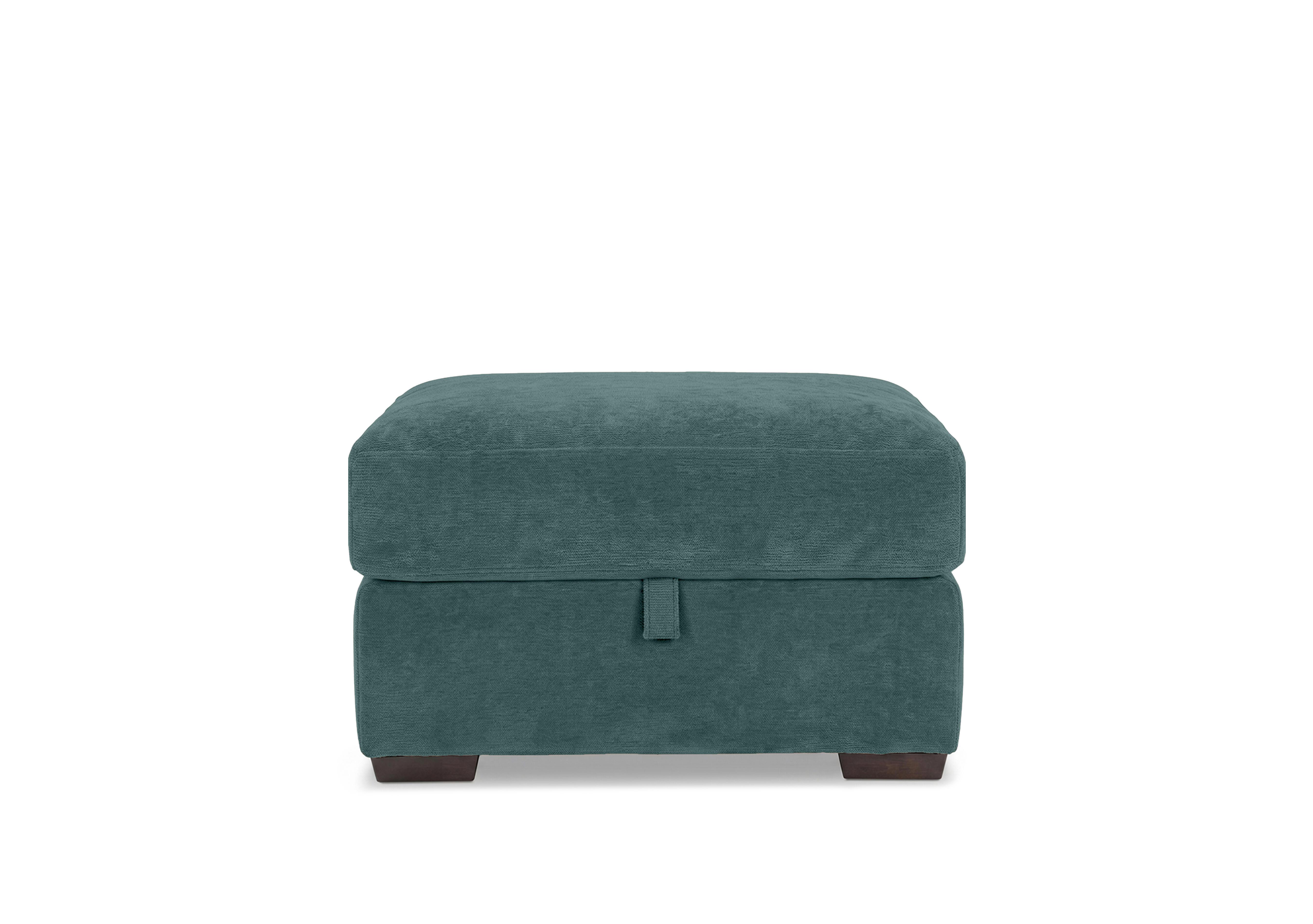 Recharge Fabric Storage Footstool in Fab-Dab-R17 Peacock on Furniture Village