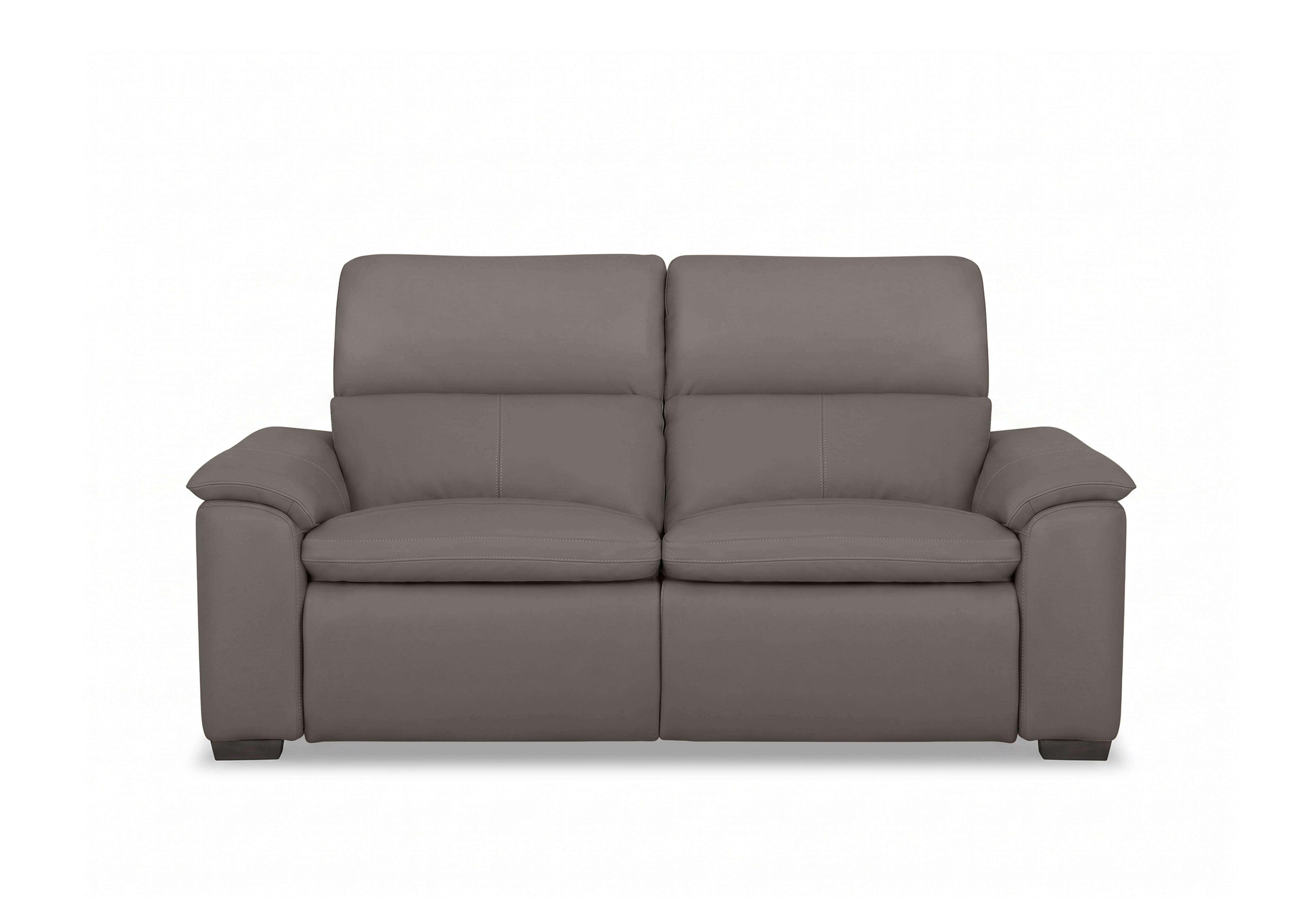 Relax 2 Seater Leather Power Recliner Sofa with Power Headrests in Nw-042e Elephant on Furniture Village
