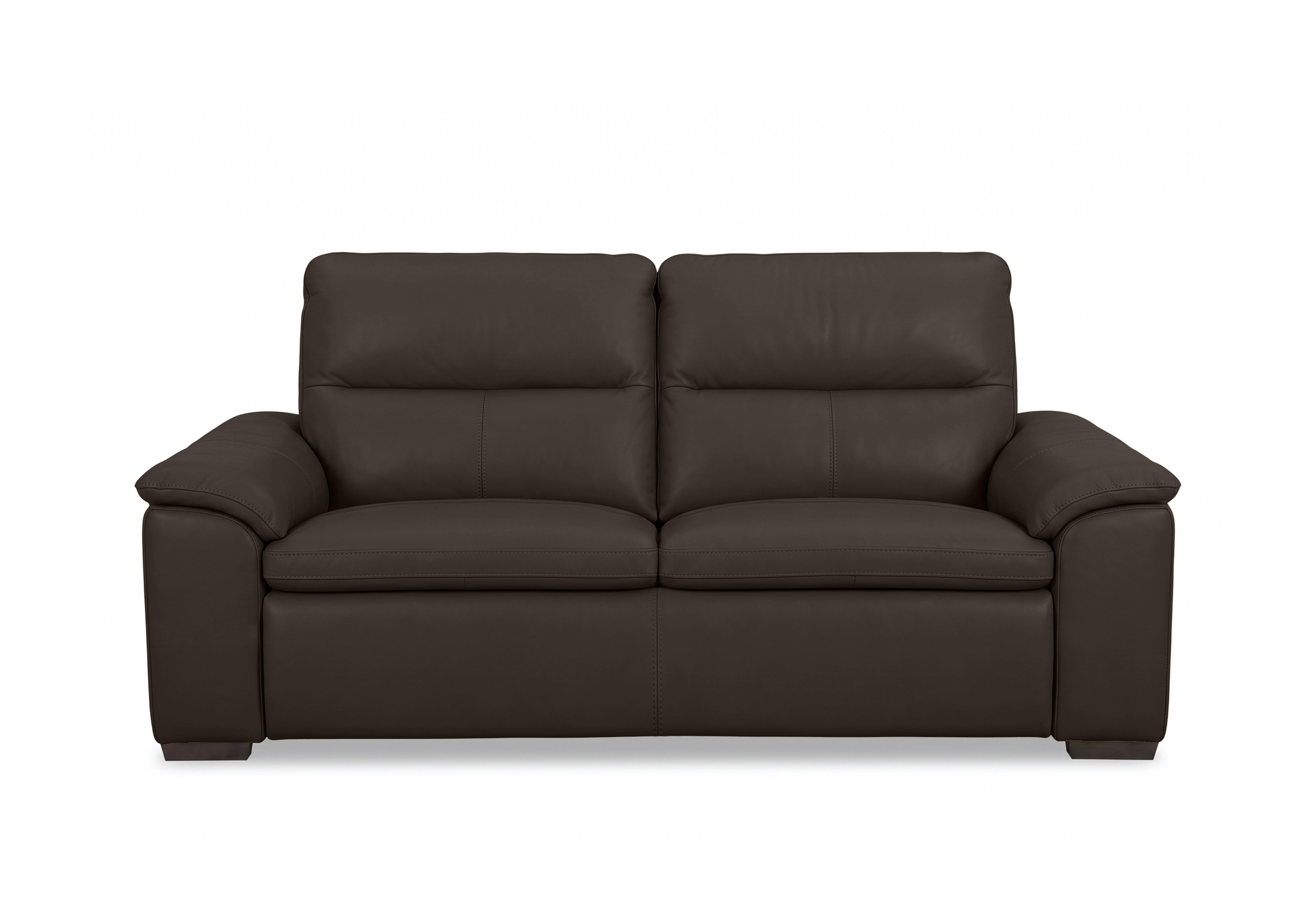 Relax 3 Seater Leather Sofa in Nw-1748 Dark Chocolate on Furniture Village