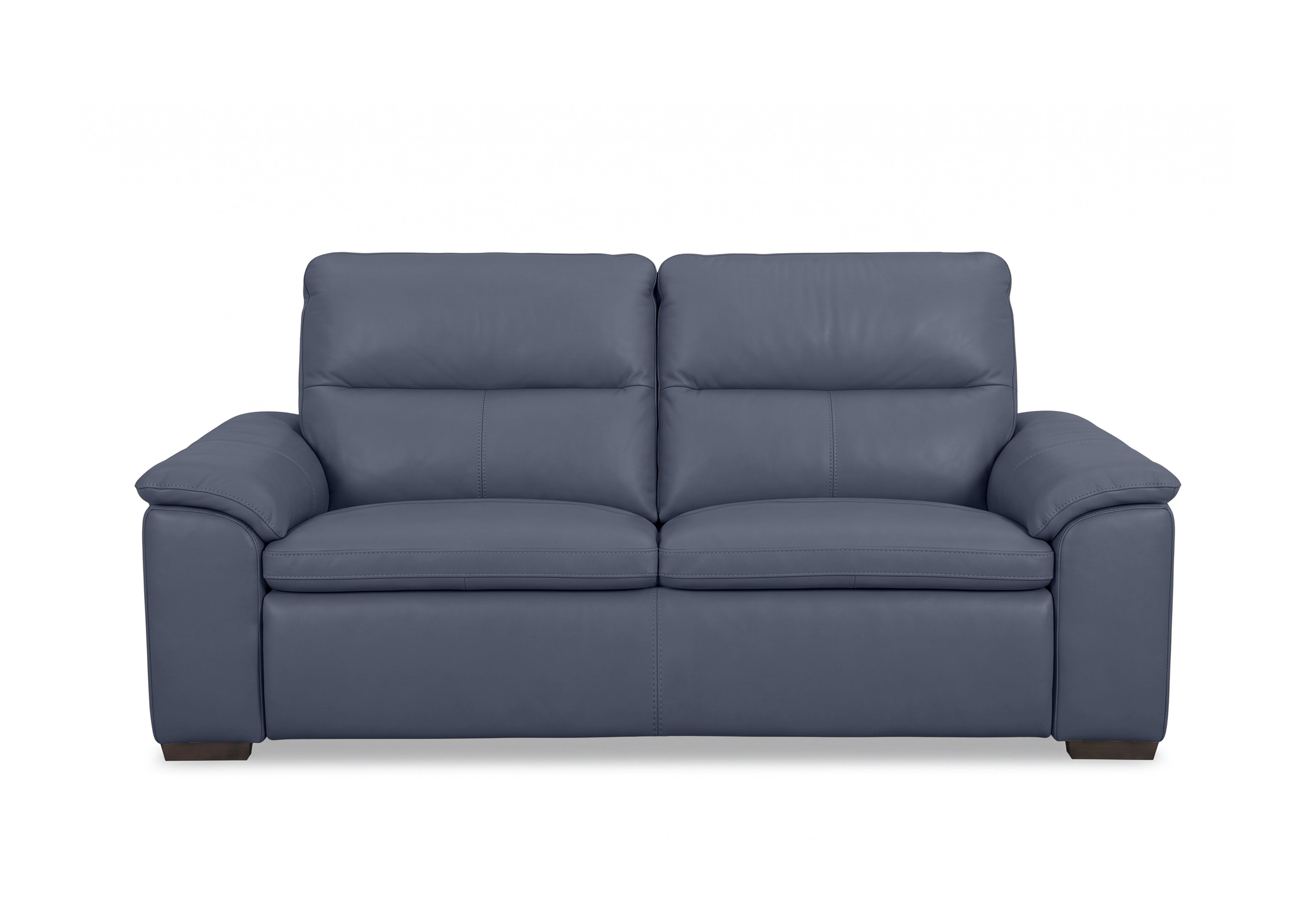 Relax 3 Seater Leather Sofa in Nw-681e Ocean on Furniture Village