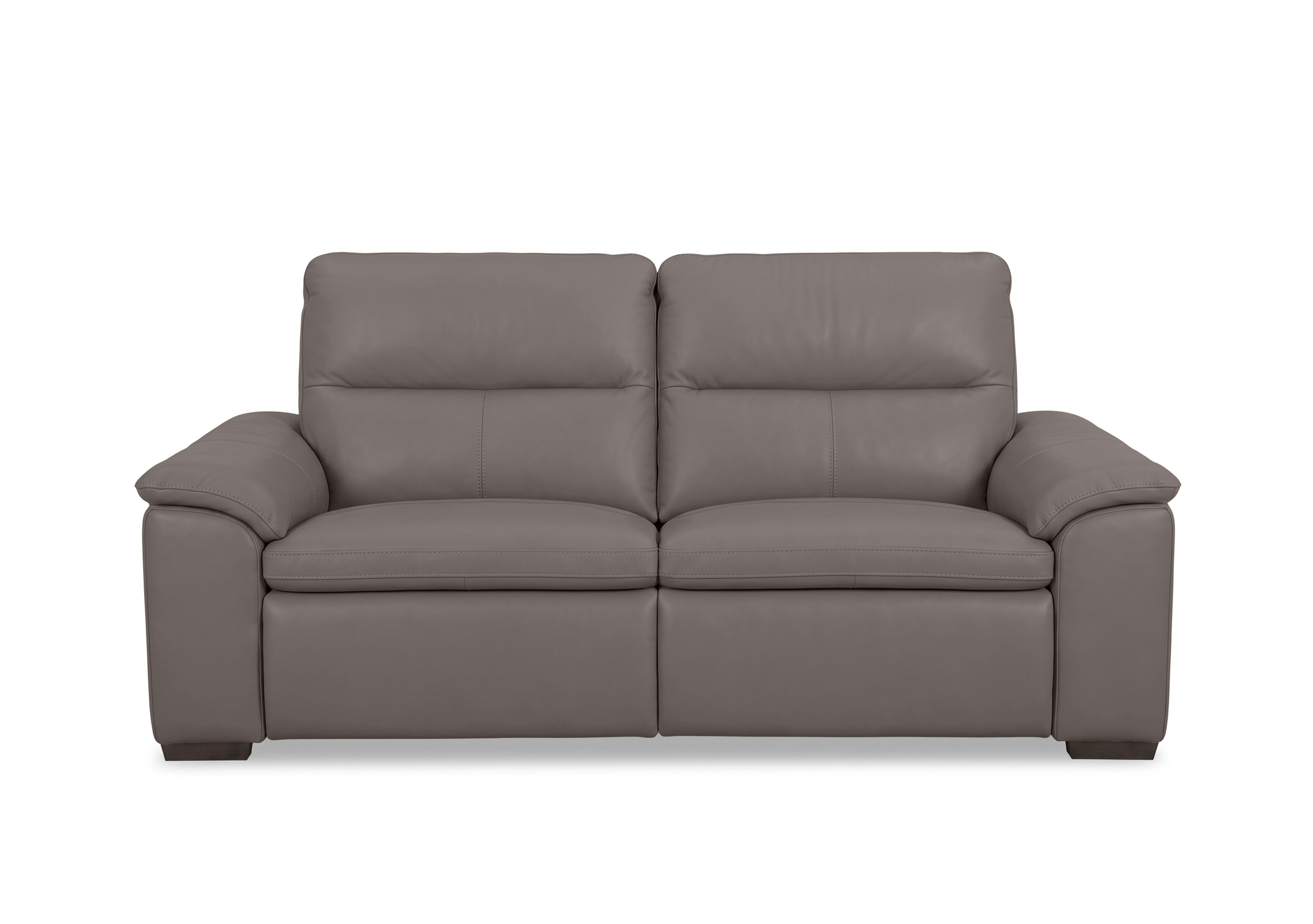 Relax 3 Seater Leather Power Recliner Sofa with Power Headrests in Nw-042e Elephant on Furniture Village