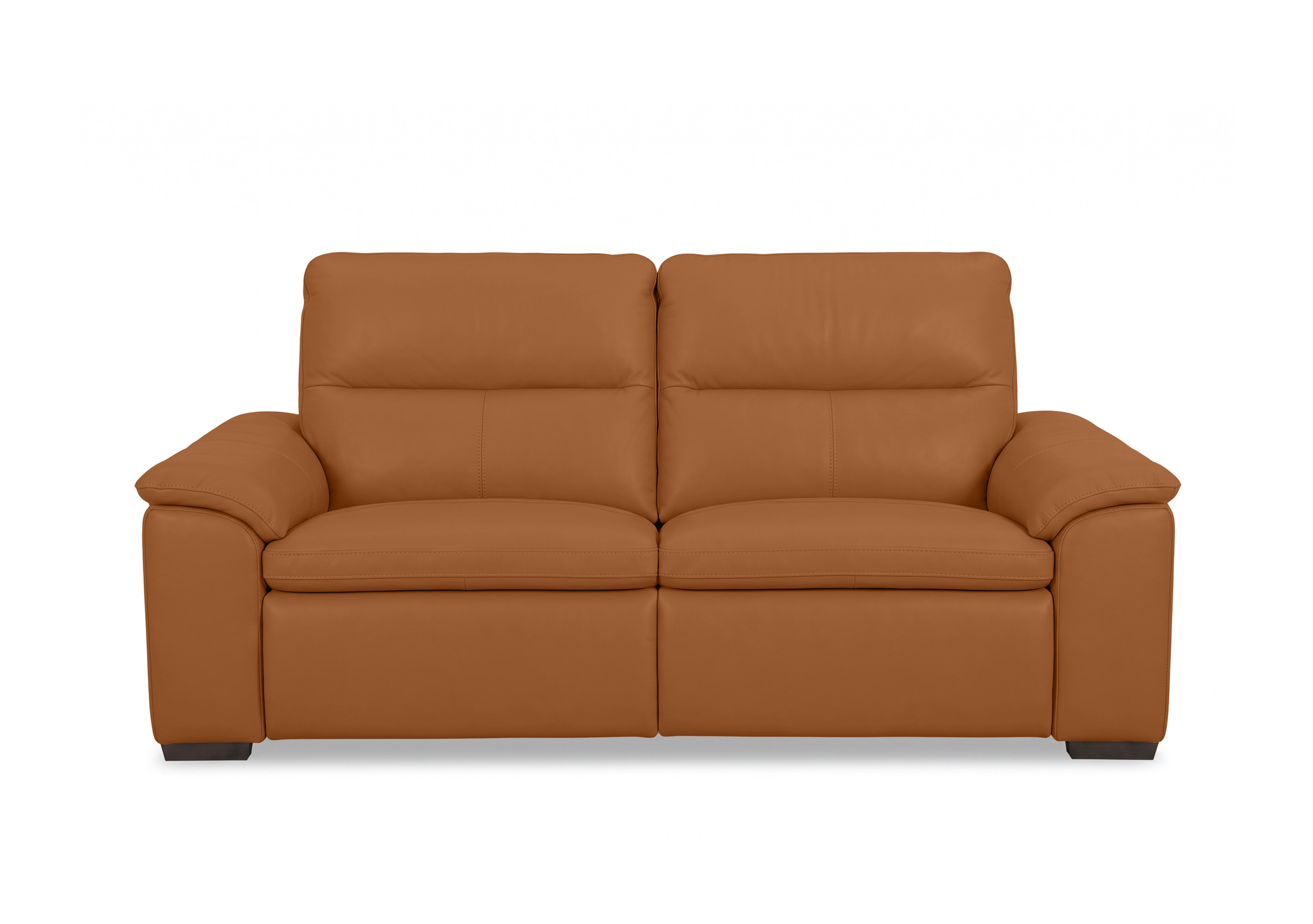 Relax 3 Seater Leather Power Recliner Sofa with Power Headrests in Nw-334e Pecan Brown on Furniture Village